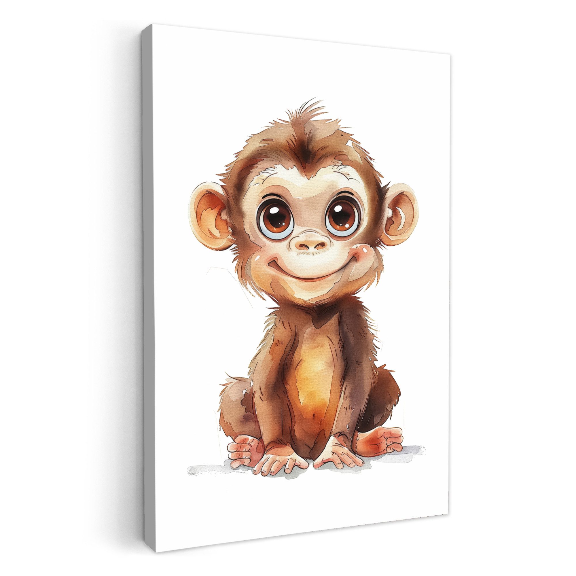 OneMillionCanvasses® Leinwandbild Affe - Tierbaby, Fotodruck günstig online kaufen
