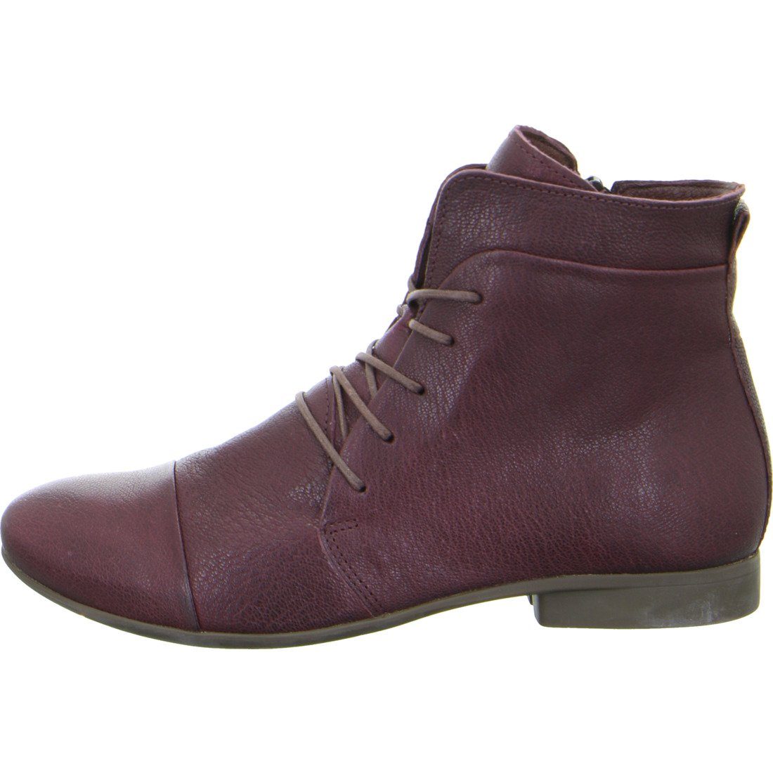 049962 rot Think! Schuhe, - Stiefelette Guad Stiefelette 2 Think! Glattleder