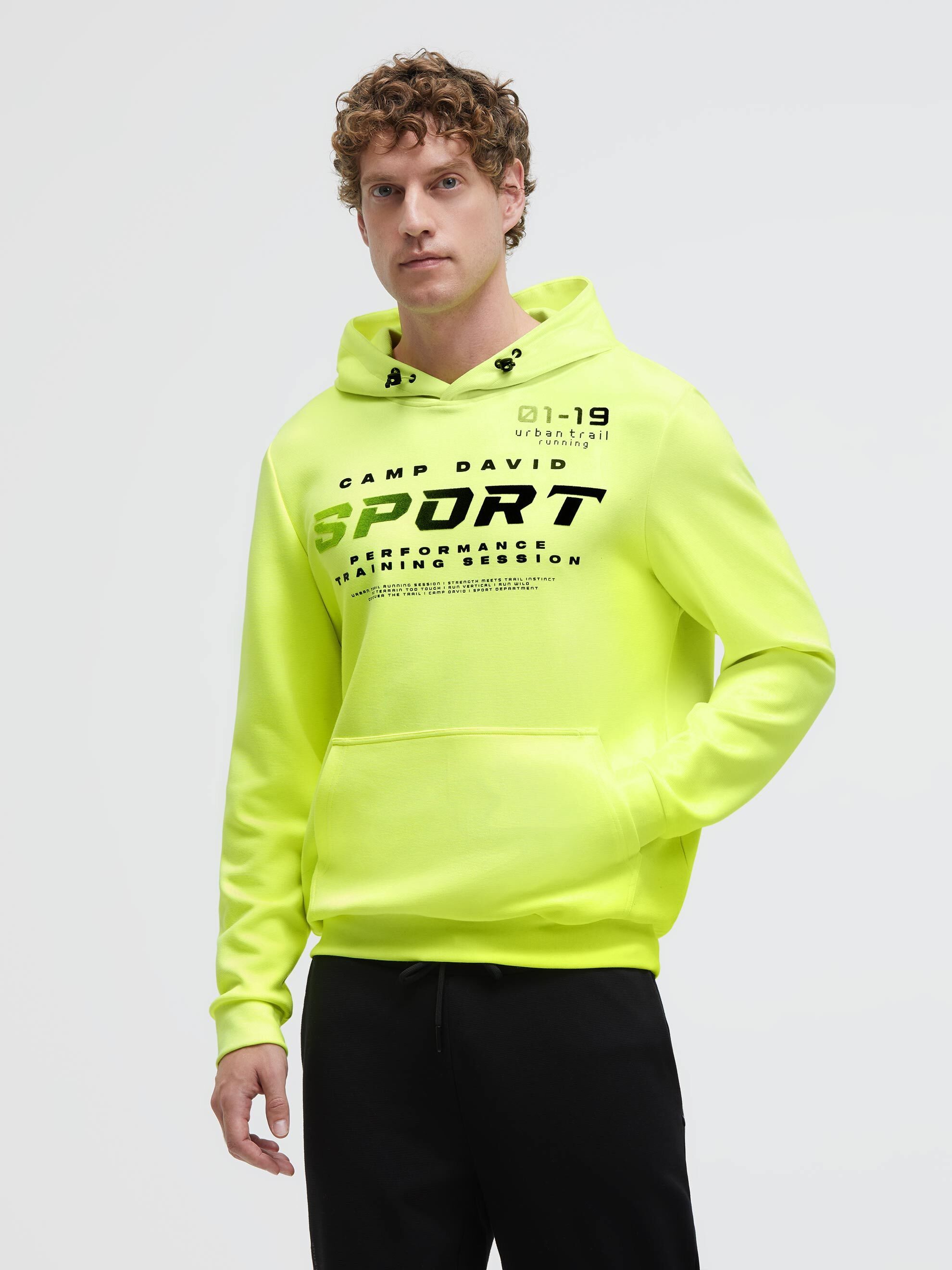 CAMP DAVID Kapuzensweatshirt mit verstellbarem Gummizug an der Kapuze