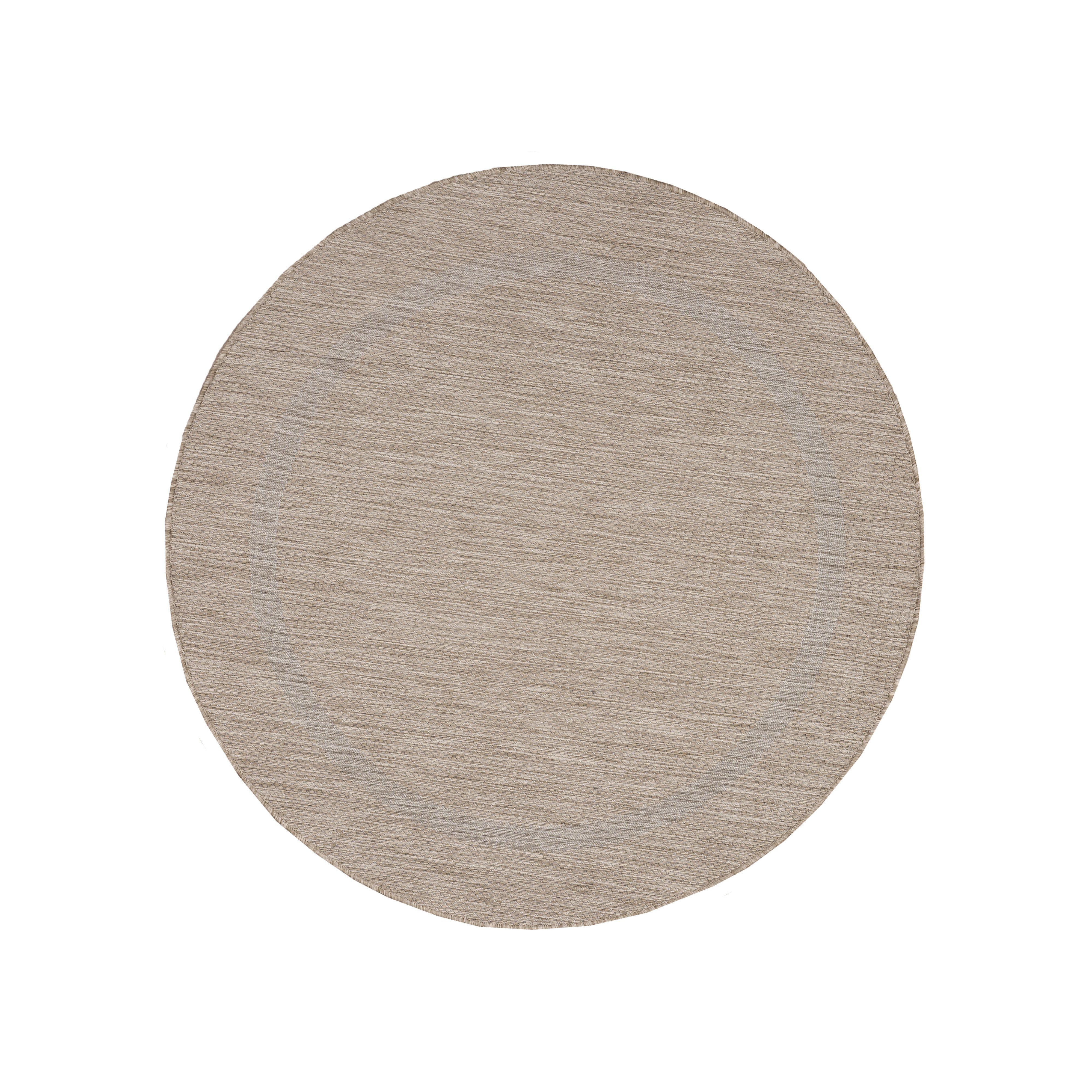 / 5 / RELAX geeignet Outdoorteppich rund, und Pflegeleicht Ayyildiz Strapazierfähig BEIGE Outdoor mm, 4311, In- Höhe: Teppiche,