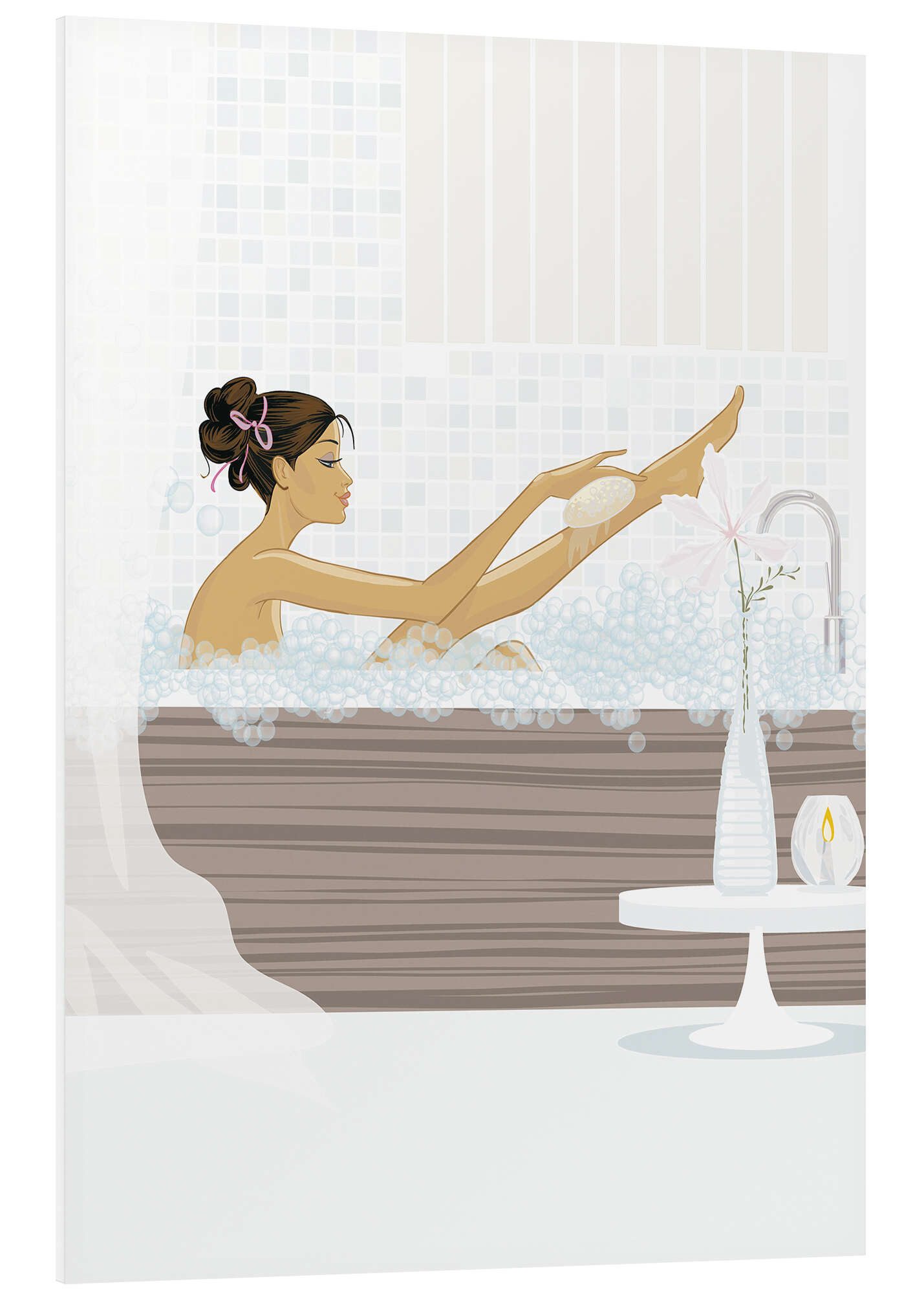 Posterlounge Wandbild Zeit für Wellness, Editors Choice, erhältlich als Poster, Leinwandbild, Wandsticker oder Acrylglasbild