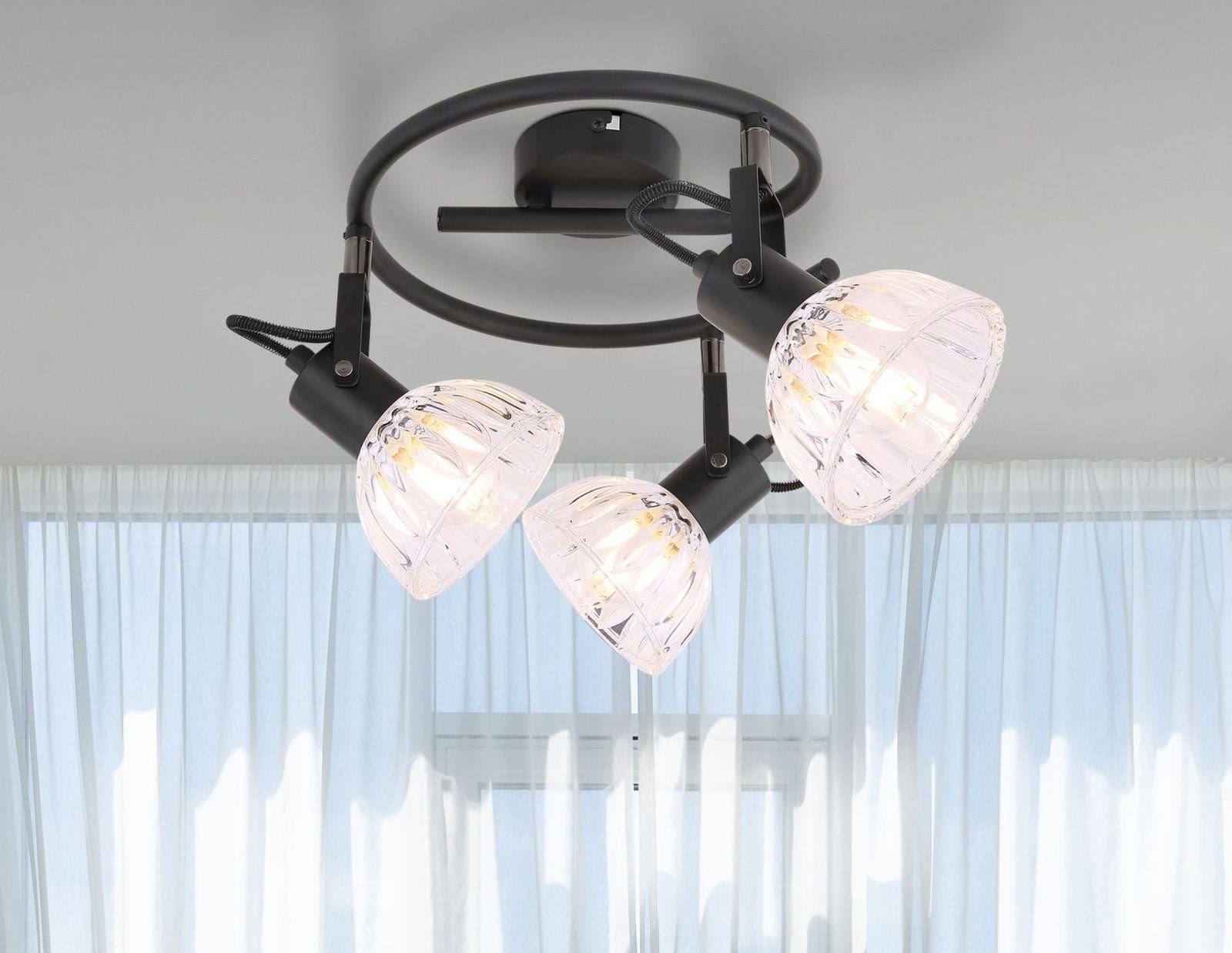 GLOBO LIGHTING Deckenleuchte Deckenleuchte Wohnzimmer Deckenlampe Schlafzim günstig online kaufen