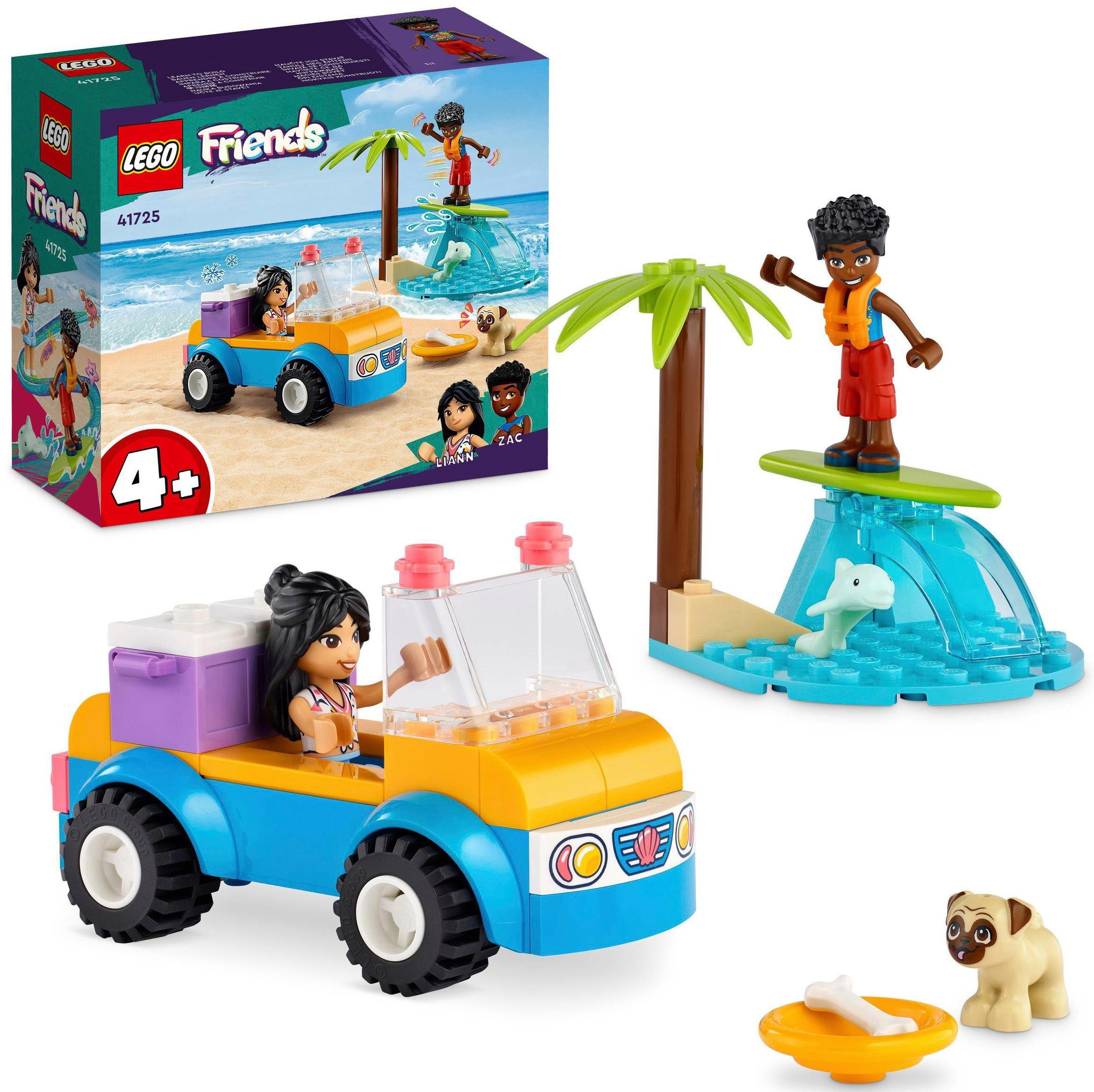 LEGO® Strandbuggy-Spaß (41725), LEGO® Friends Konstruktionsspielsteine, (61 St), Made in Europe