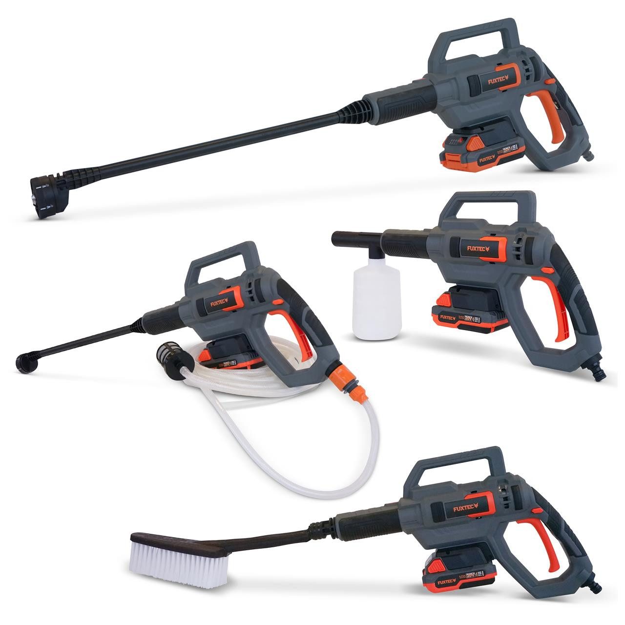 FUXTEC Akku-Hochdruckreiniger FX-E1HDR20-SET, 0,1 W
