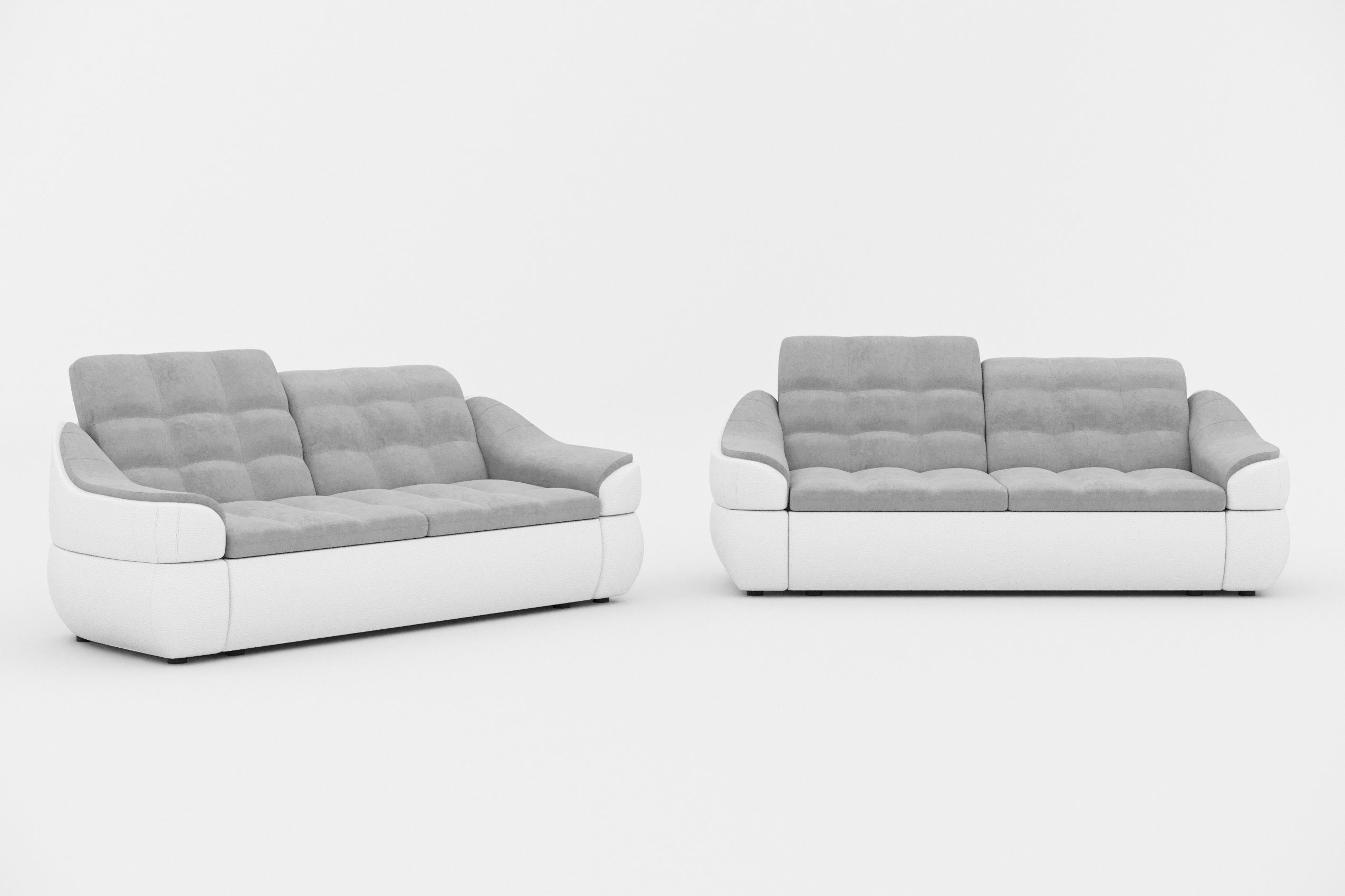 Stylefy Polstergarnitur Alisa, (Set aus made in Europa (2-tlg), bestehend Modern 2x2-Sitzer Design, Sofa