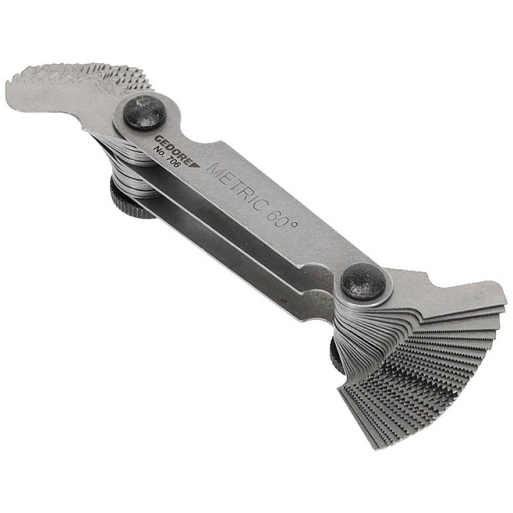 Gedore Fühlerlehre Gewindelehre 52 Blätter 6549730