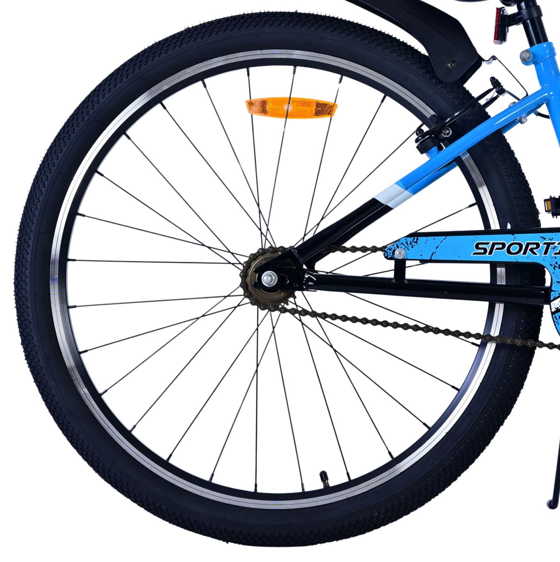 Volare Kinderfahrrad Volare Sportivo Kinderfahrrad für Jungen - 26 Zoll in Blau – Bremsen, Das Fahrrad hat eine schöne Klingel, Reflektoren vorne und hinten