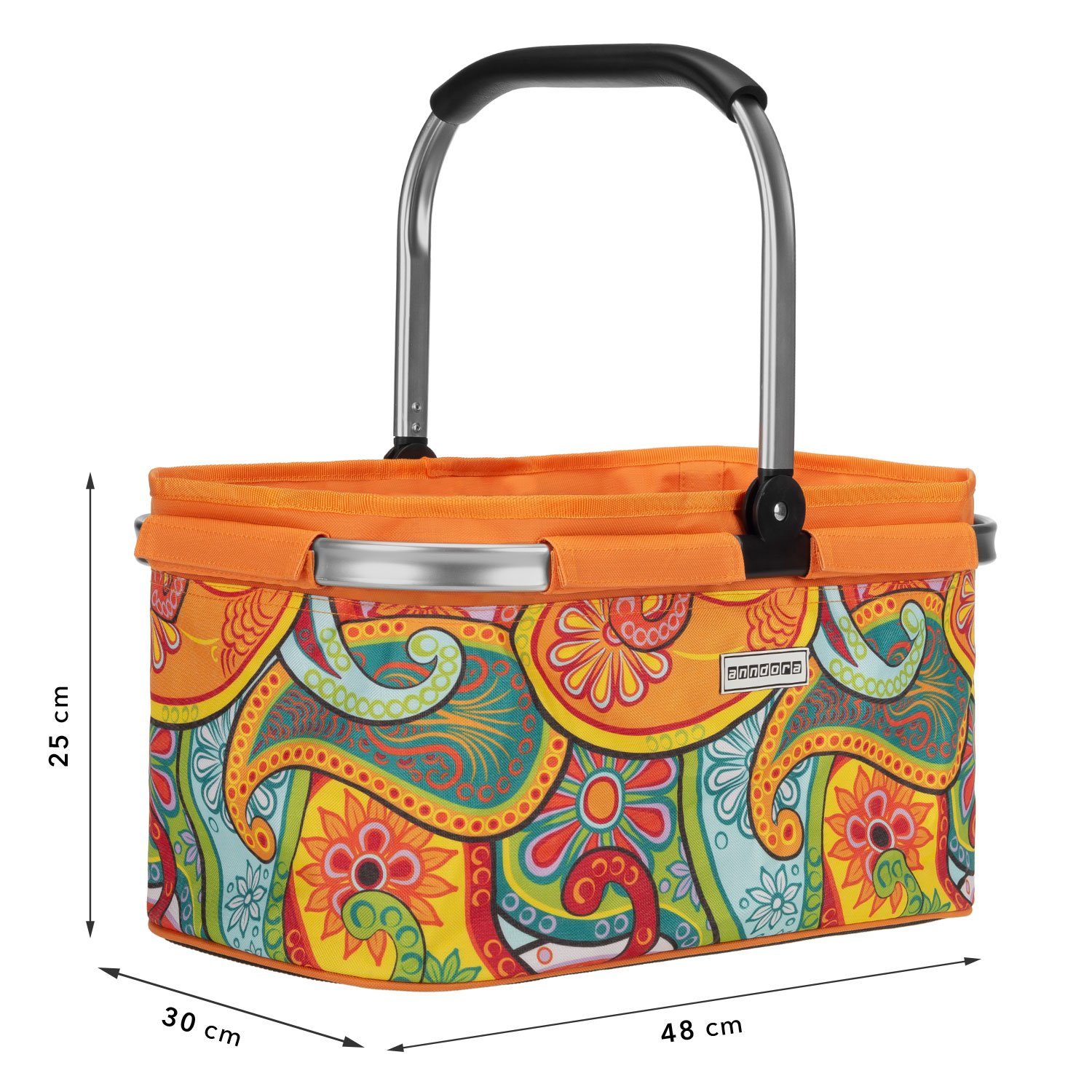 anndora Einkaufskorb mit stabilem Aluminiumrahmen 22 günstig online kaufen