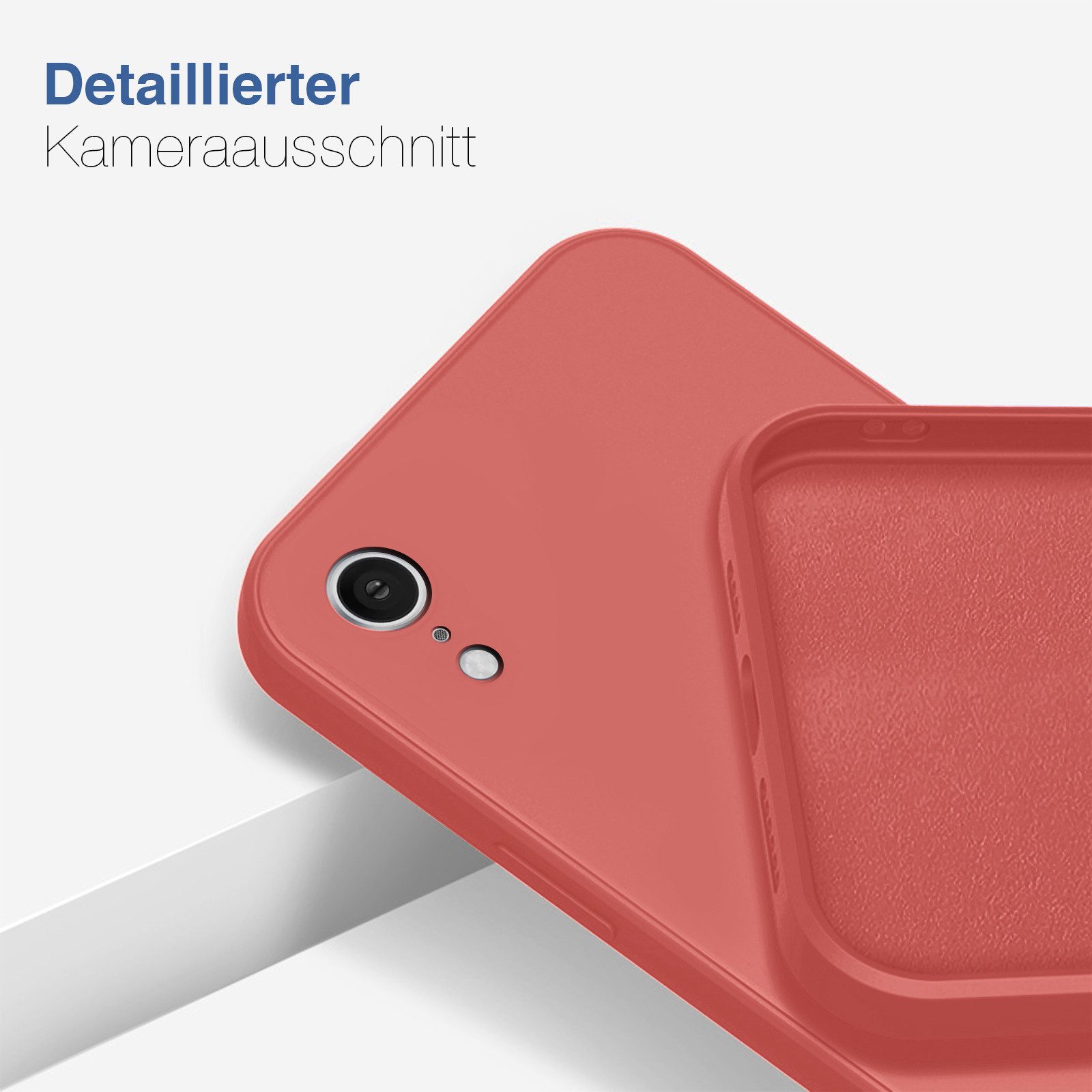 Tec-Expert Handyhülle SoftGrip Cover Hülle für Apple iPhone XR, Handy Case Bumper integrierter Kameraschutz flexibel