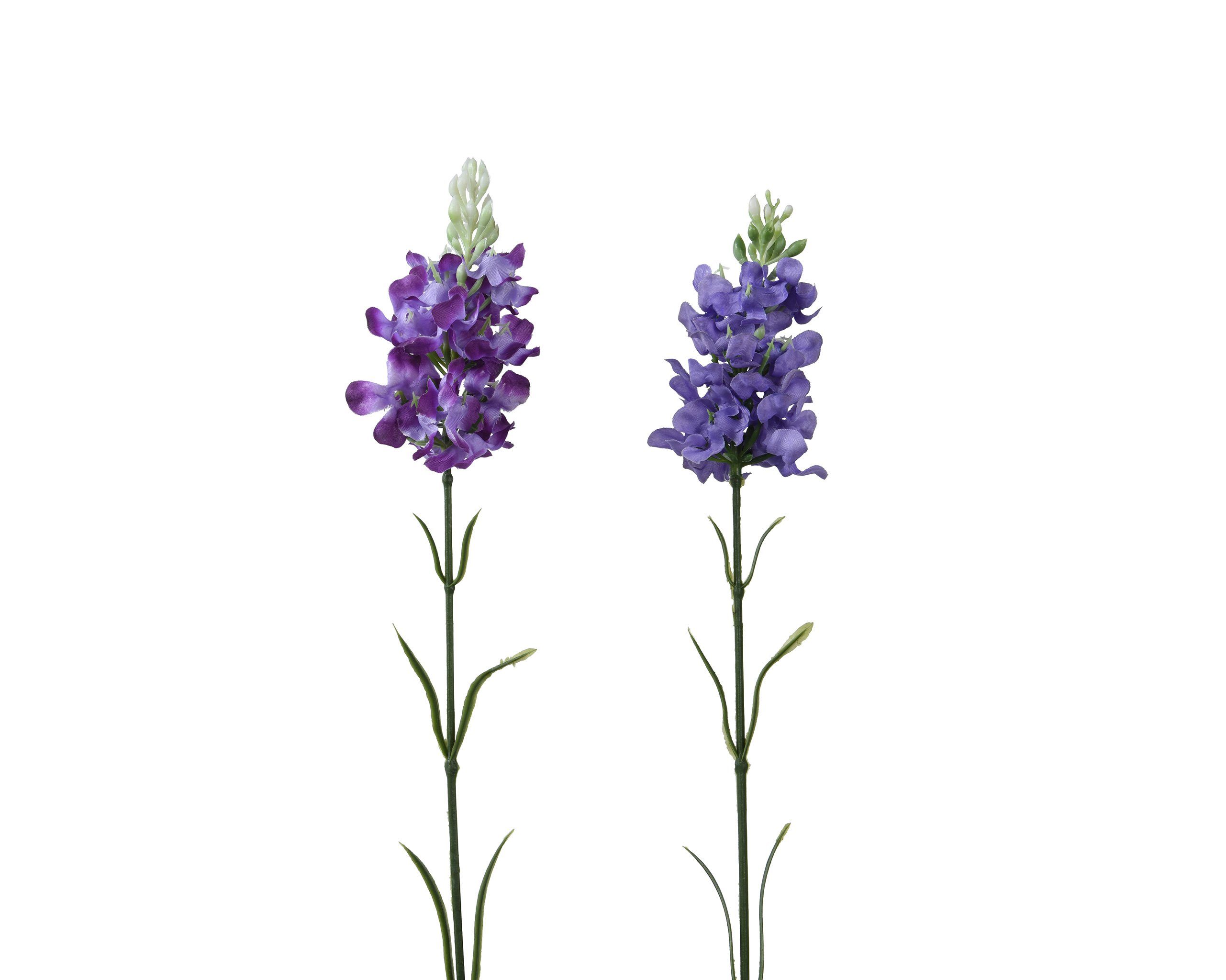 Kunstblume, Decoris season decorations, Kunstblumen Lavendel mit Stiel 48cm Lila / Violett 1 Stück sortiert