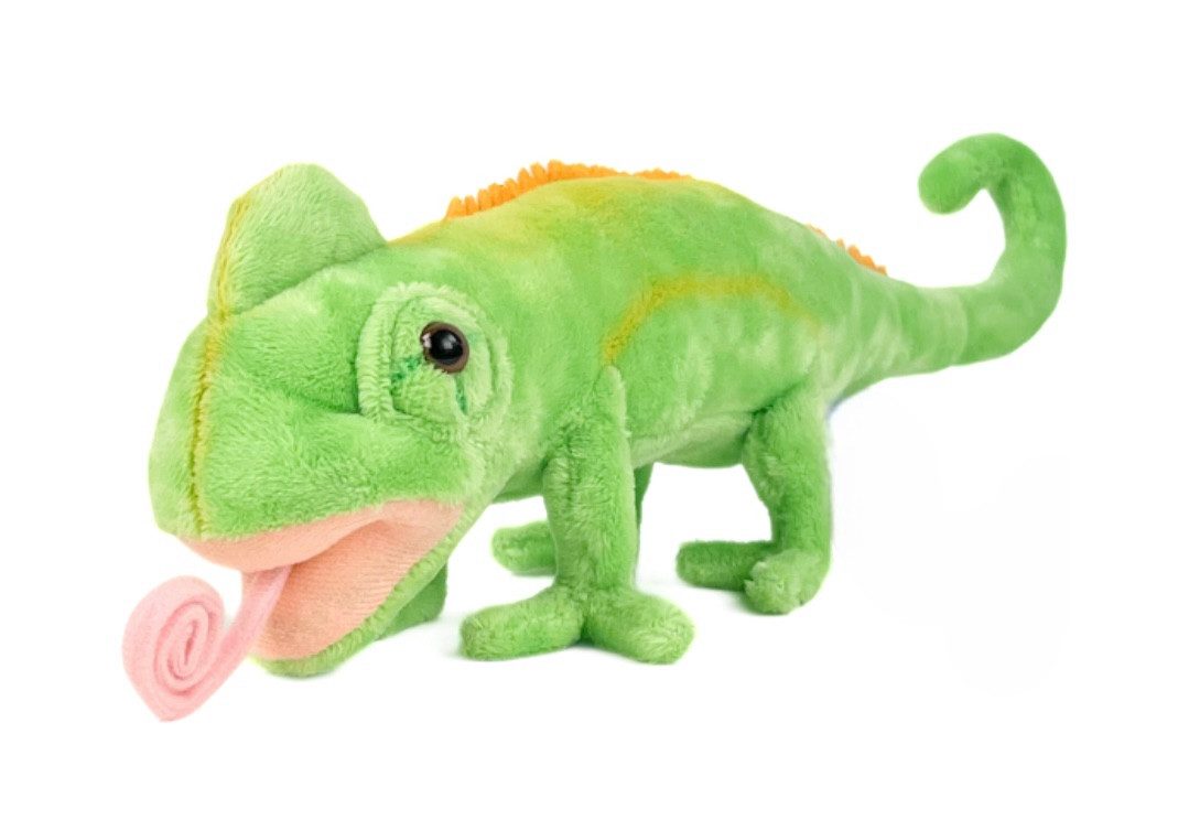 Teddys Rothenburg Kuscheltier Chamäleon grün 30 cm Plüschchamäleon