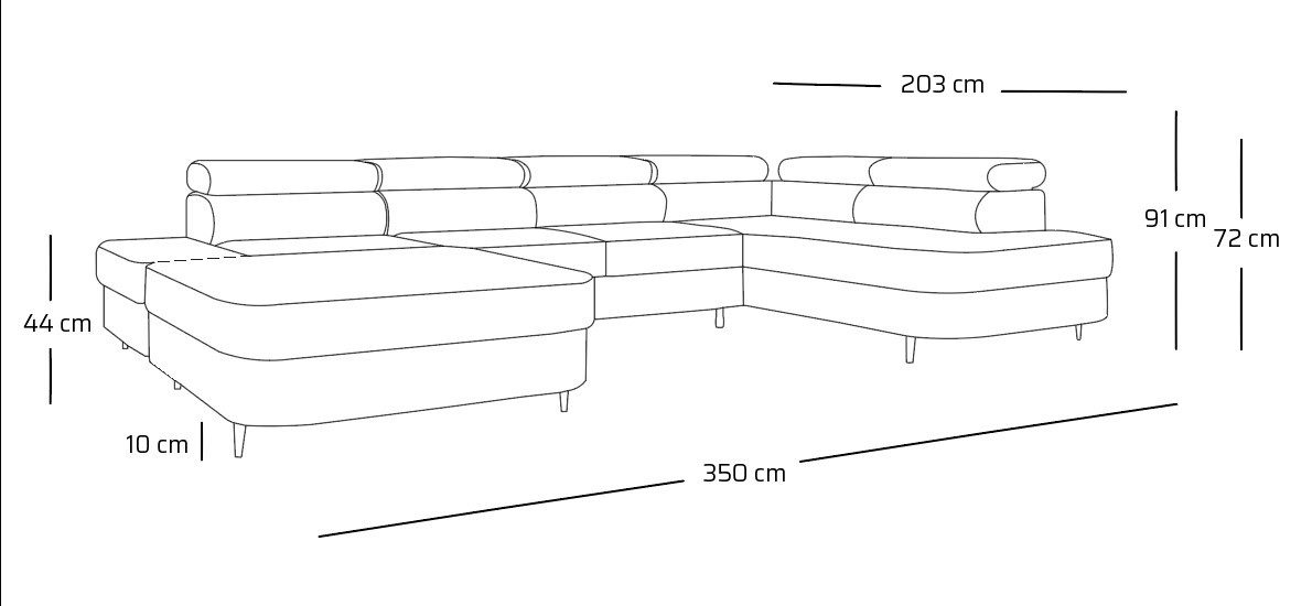NEXT COLLECTION Ecksofa Priam U, mit günstig online kaufen