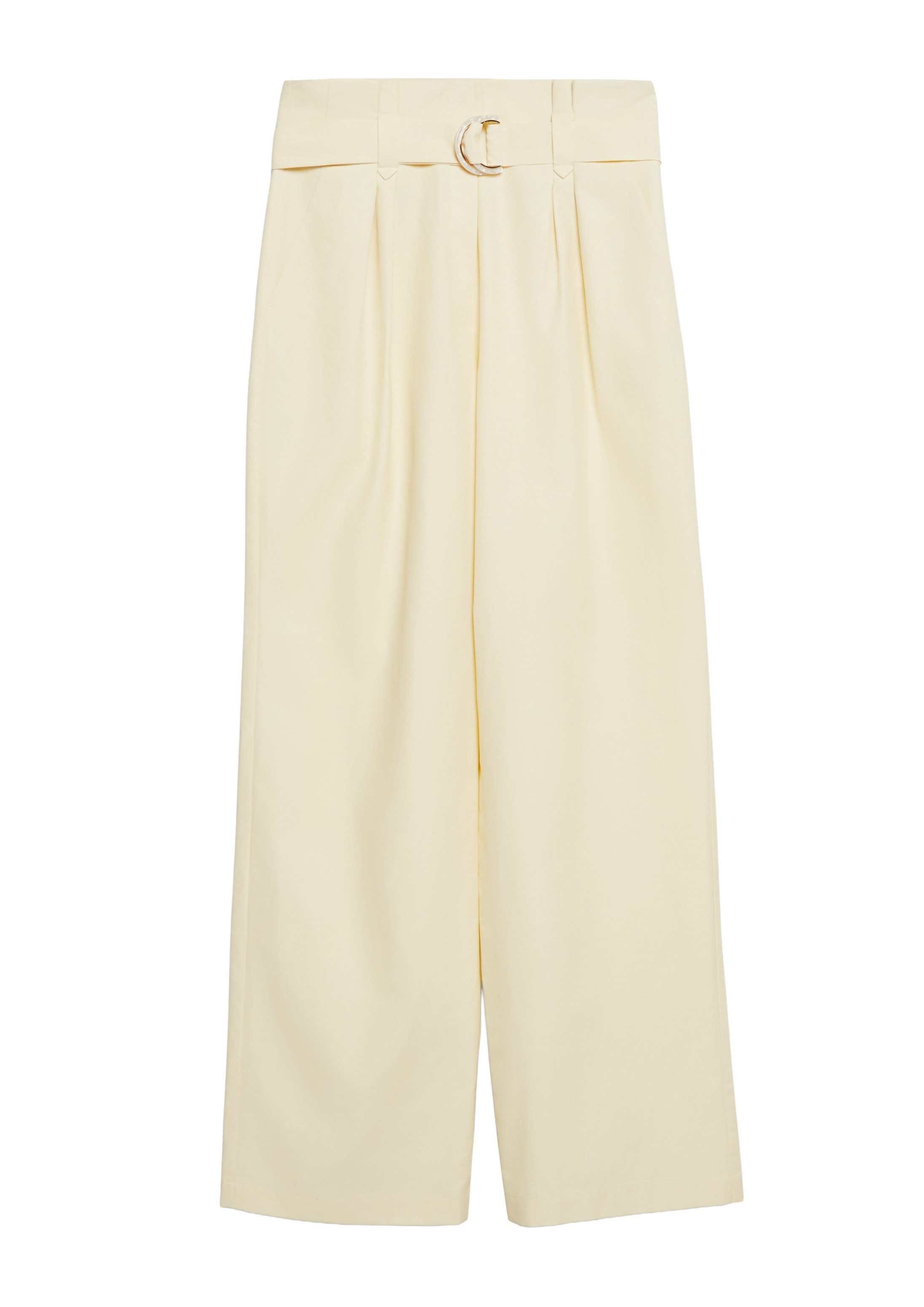 s.Oliver Chinos Hose Wide-Leg-Hose aus Leinenmix mit Gürtel