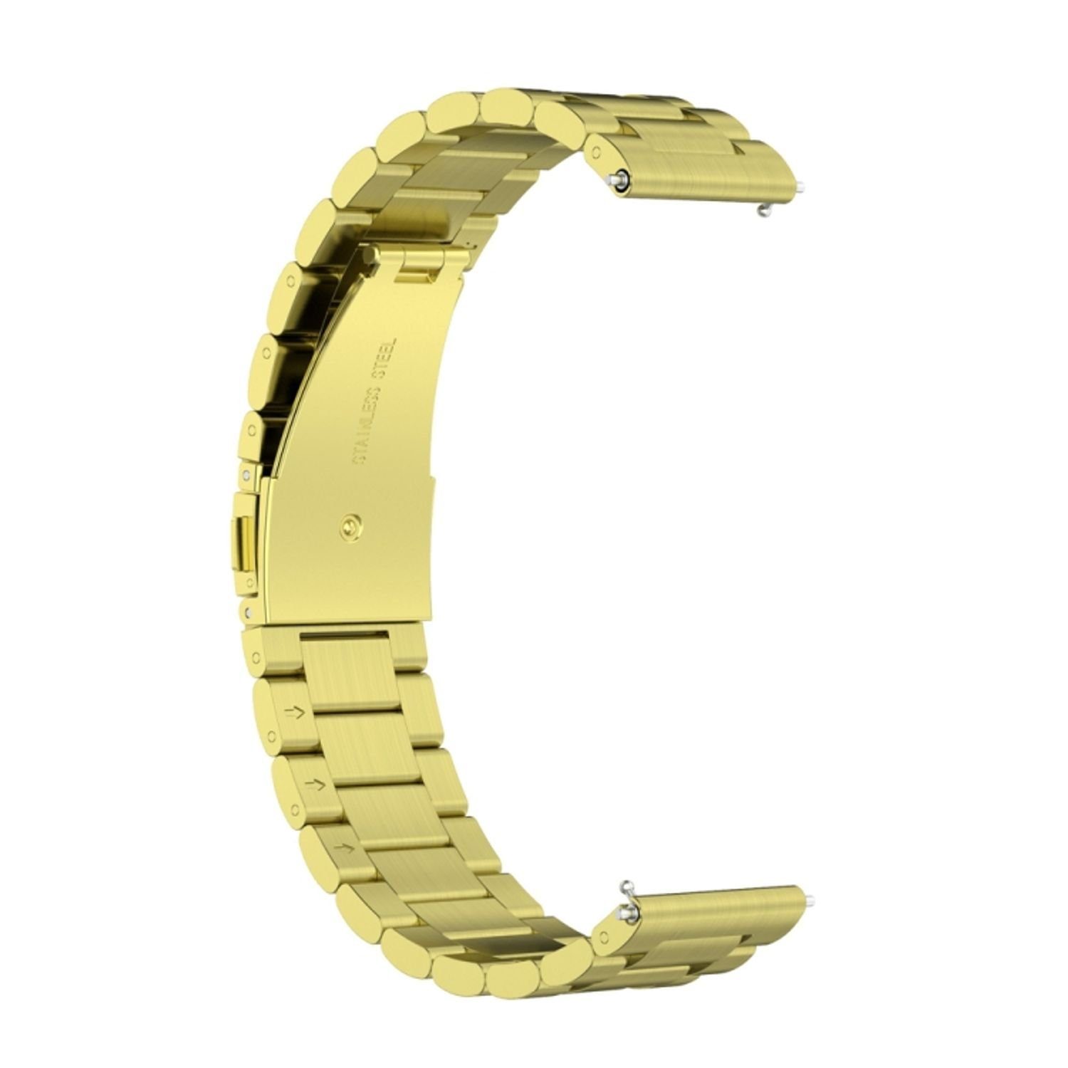 König Design Smartwatch-Armband Huawei Watch GT 3 42mm, Smartwatch-Armband für Huawei Watch GT 3 42mm Sport Ersatz Armband Edelstahl Gold