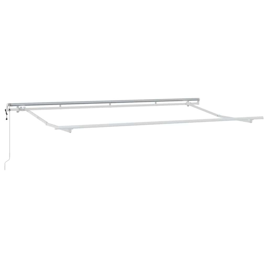 vidaXL Markise Markisenrahmen Weiß 4 x 2 m Metall (1-St)