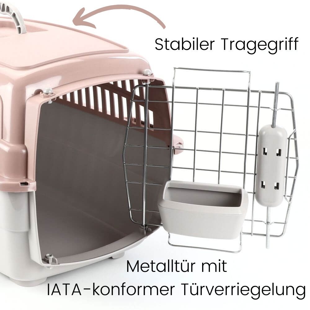 GarPet Hunde-Transportbox Transportbox IATA Tiere Flugzeugbox Katzentransportbox Hundebox Gr. L