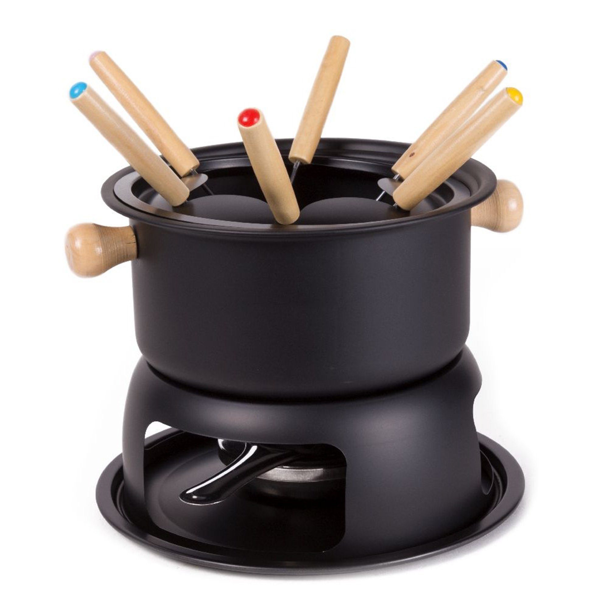 TSB Werk Fondue Fondue Set Fondueset Käsefondue Fonduetopf, Schokofondue, Set, Käse, Topf, 6 Personen