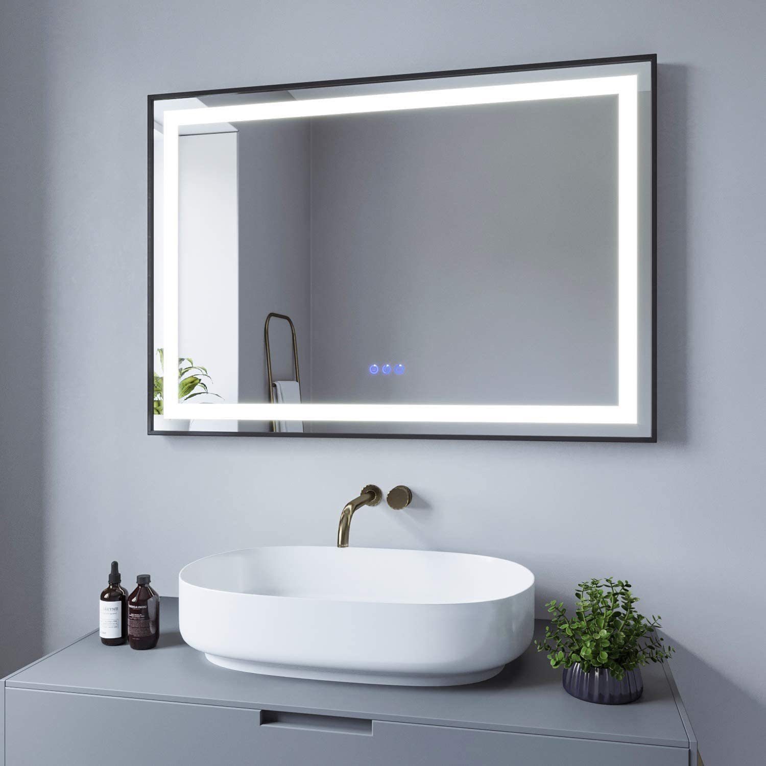 AQUABATOS Badspiegel Bad Spiegel LED Badezimmerspiegel günstig online kaufen