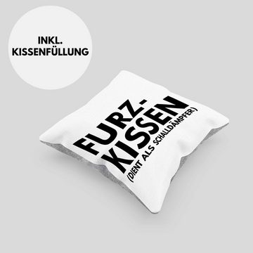 Trendation Zierkissen Trendation - Furzkissen Lustiges Kissen mit Füllung Spruch 40x40 cm Geschenk für Männer Bruder Freund Witziges Deko-Kissen Vater Papa