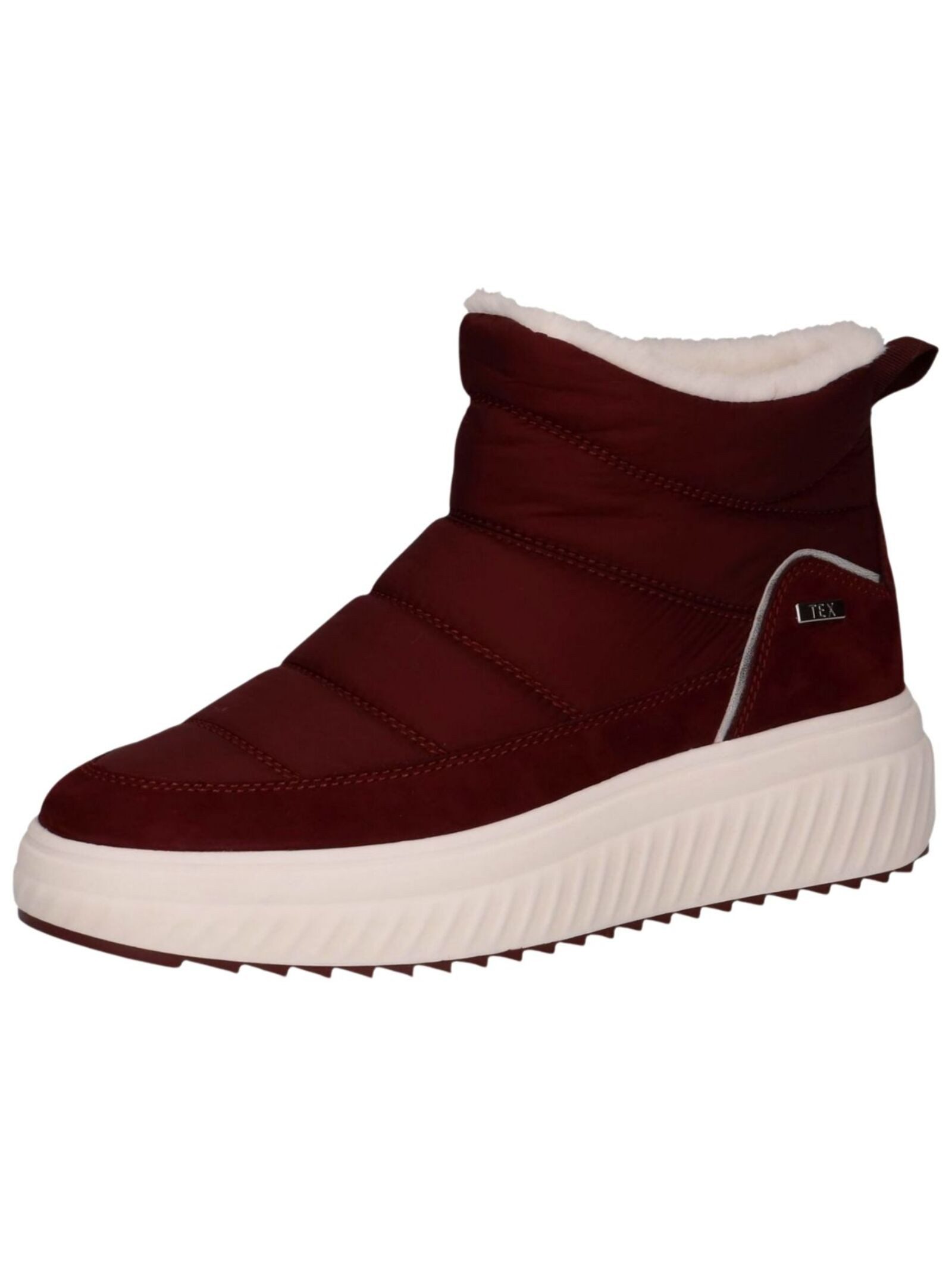 Stiefelette Leder/Textil . Stiefelette