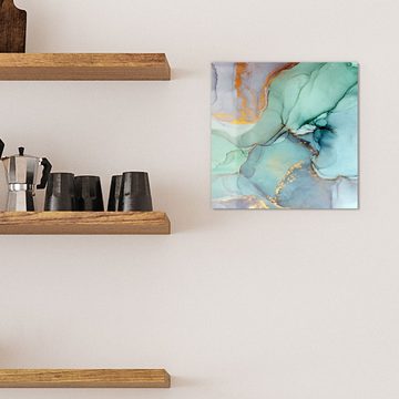 DEQORI Magnettafel 'Zerlaufene Wasserfarbe', Whiteboard Pinnwand beschreibbar