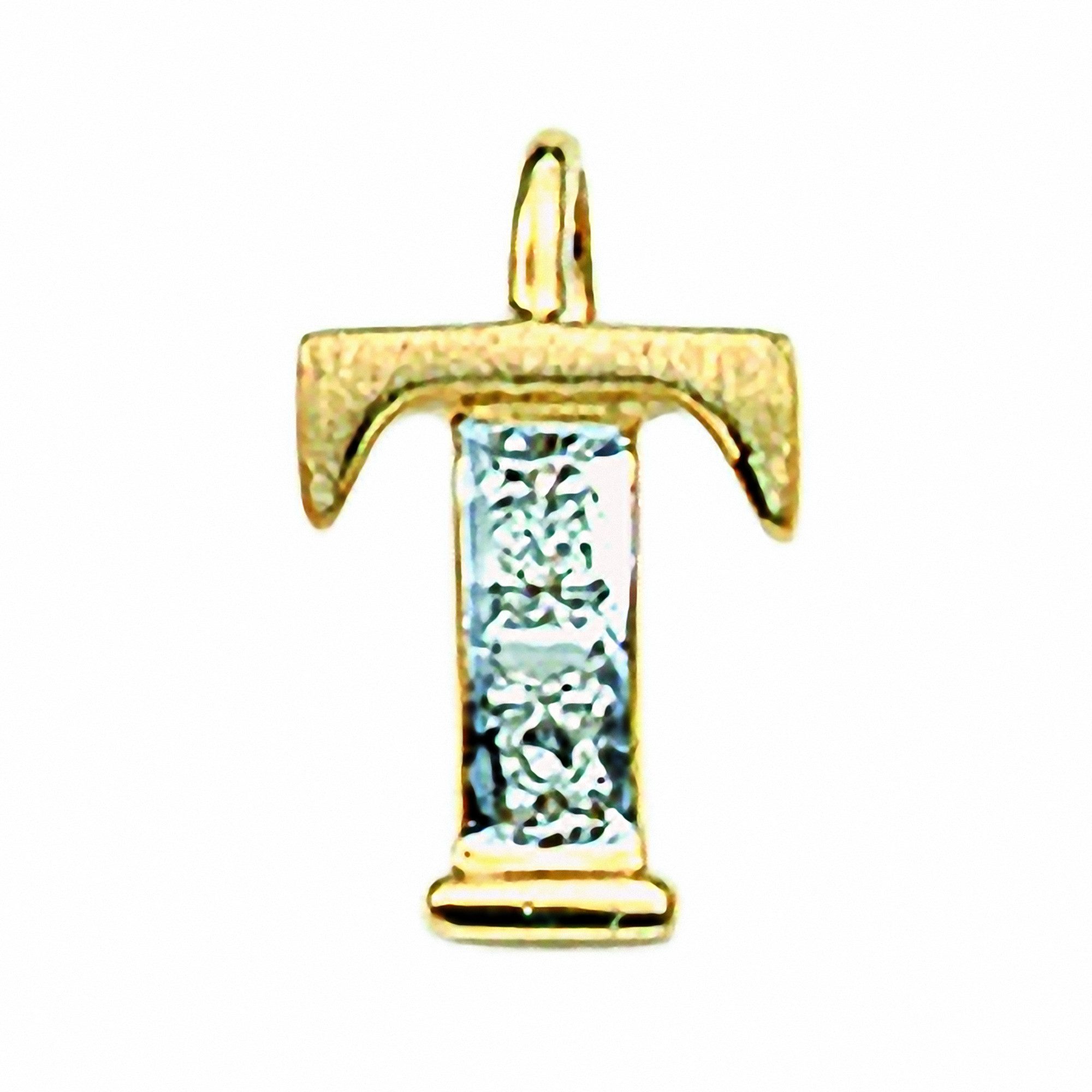 Adelia´s Namenskette Halskette - Namenskette mit Buchstabenanhänger T mit Diamant aus, Schmuckset mit bis 45 cm stufenlos verstellbarer 925 Silber Halskette