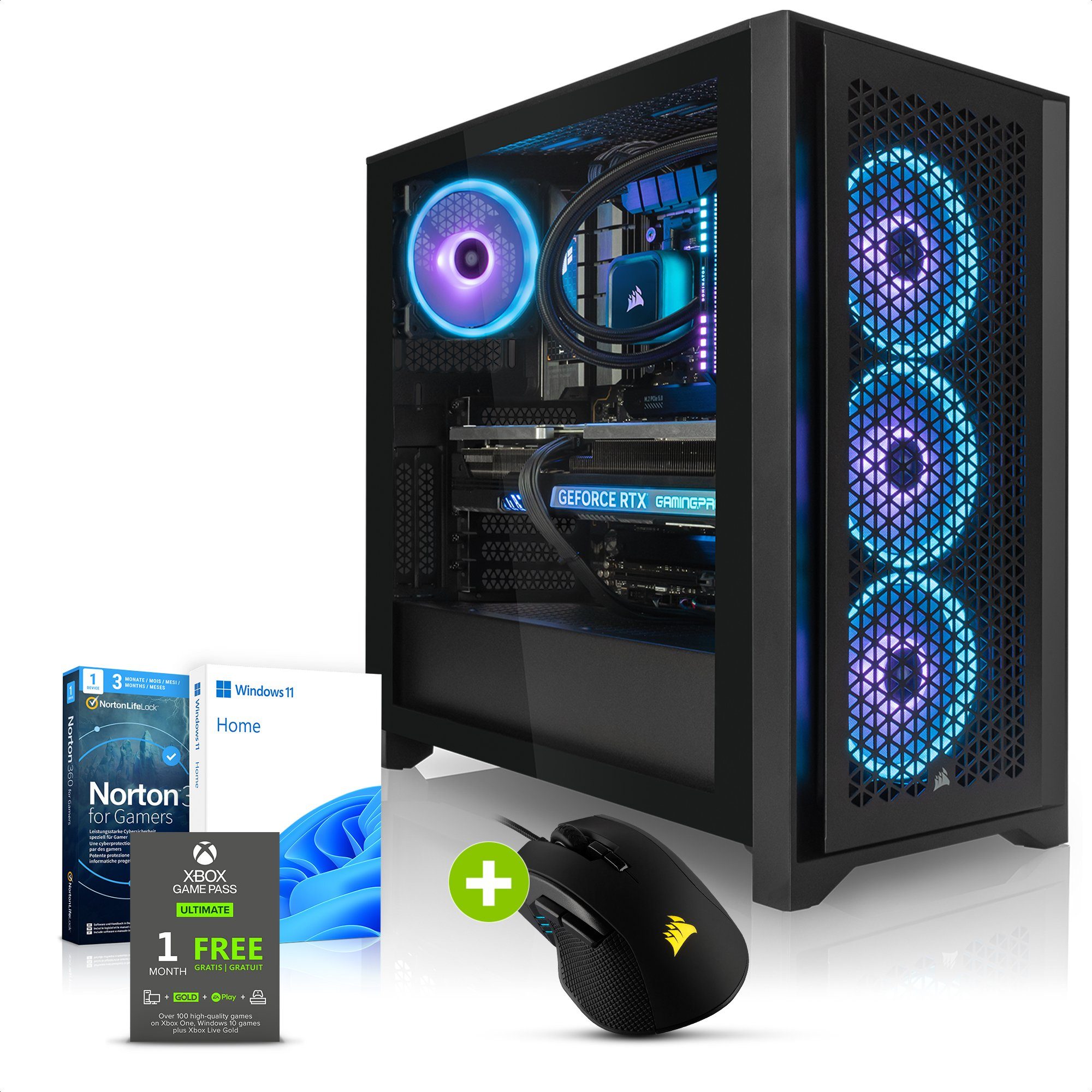 Megaport Gaming-PC (Intel Core i9 14900KF, GeForce RTX 4080 Super, 64 GB RAM, 2000 GB SSD, Wasserkühlung, Windows 11, WLAN)