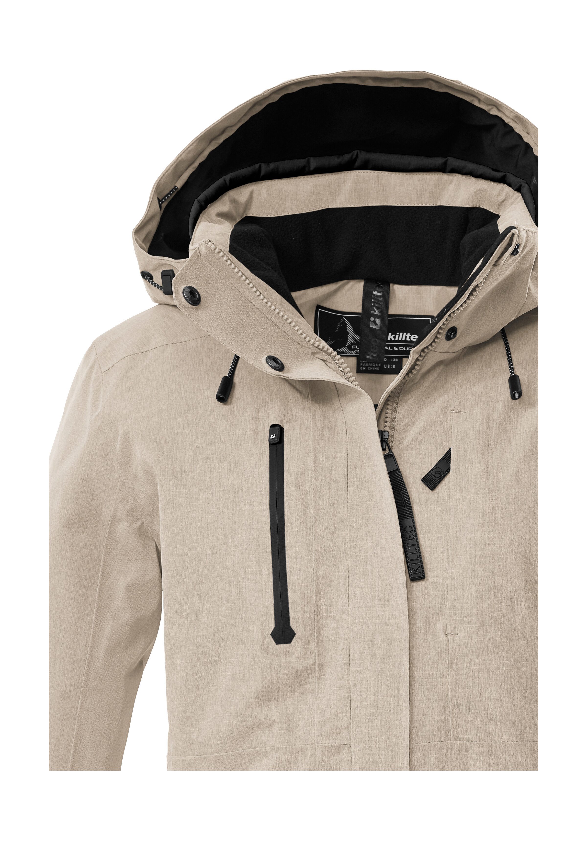 Killtec Skijacke KSW 35 WMN SKI JCKT Wasserdicht, atmungsaktiv, verstellbare Kapuze, viele Taschen