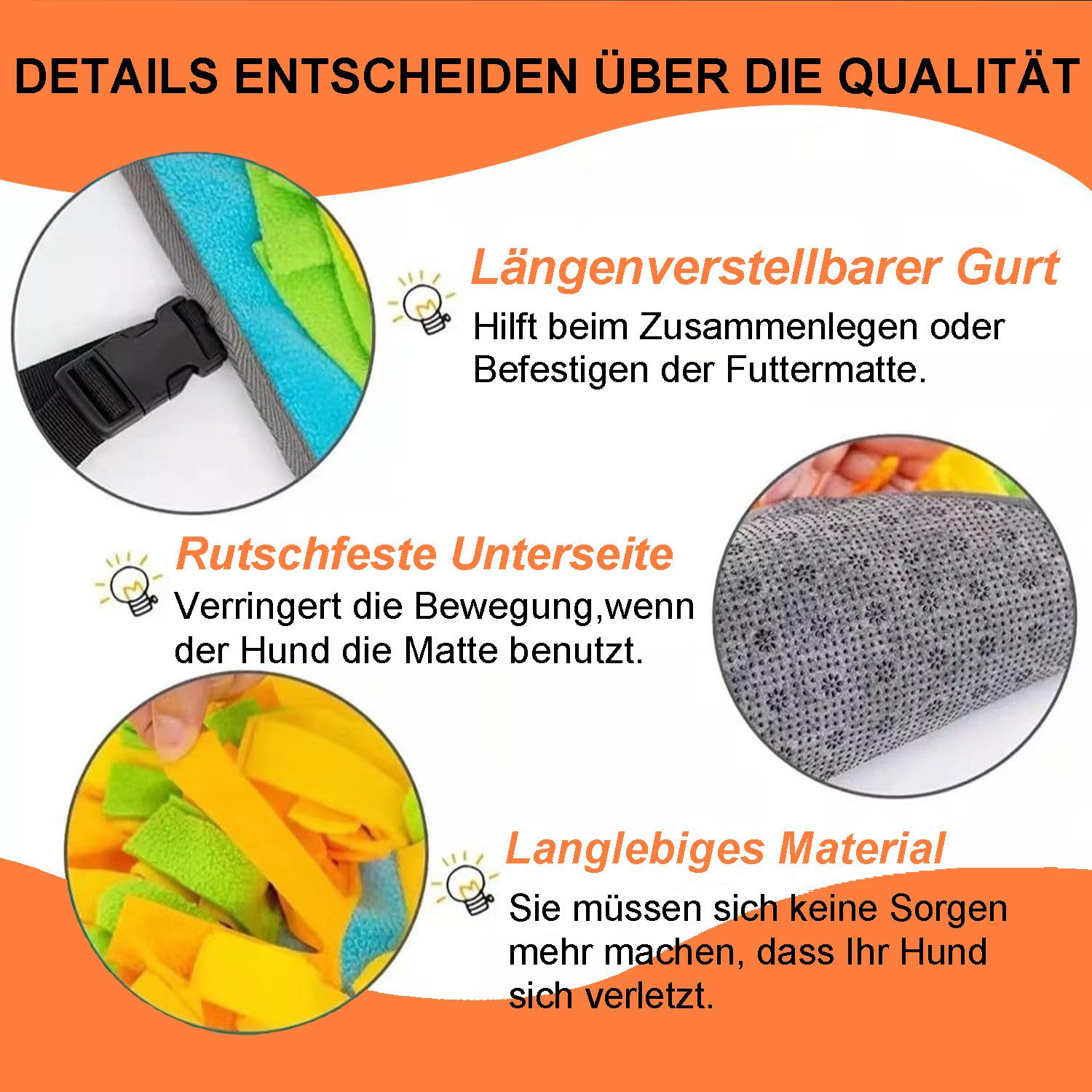 MOPUEA Schnüffelteppich Schnüffelmatte für Haustiere, interaktives Schnüffe günstig online kaufen