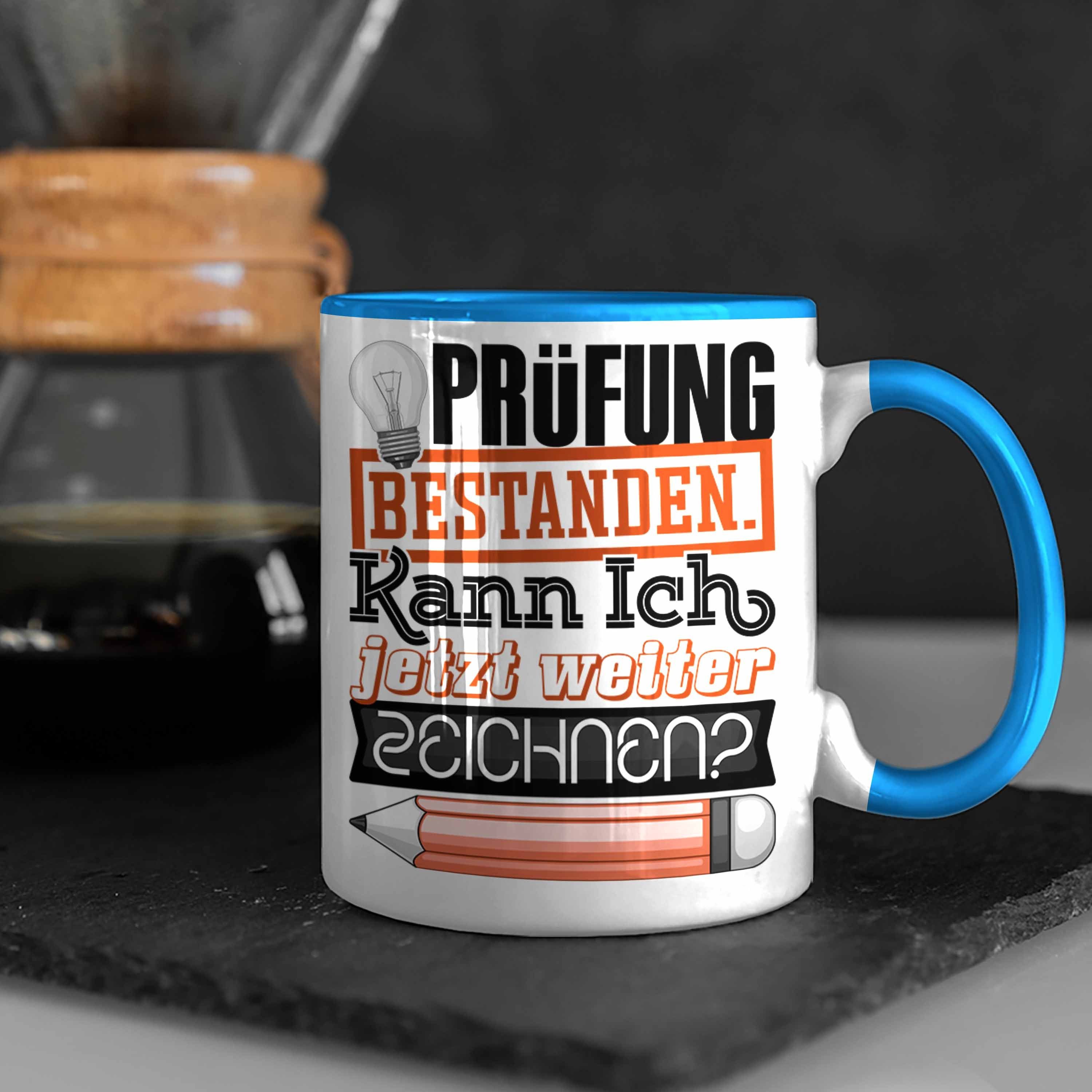 Blau Tasse Trendation Besta Prüfung Geschenk Tasse Bestanden Studium Prüfung Bachelor Master