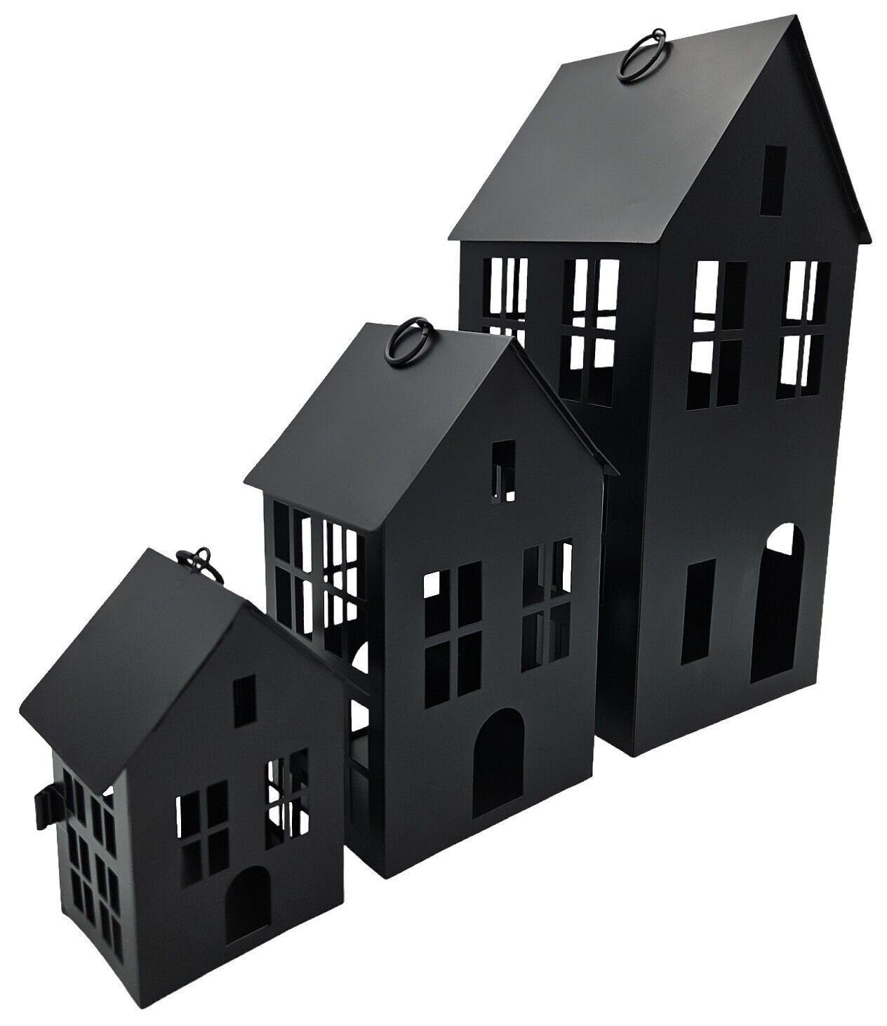 Meinposten Windlicht 3 Laternenhäuser Windlicht Laternen Häuser Laterne sch günstig online kaufen