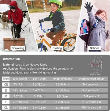 UE Stock Fahrradhandschuhe für Kinder-Winter, Herbst, Frühling-Anti Rutsch Gr. M für 7- 8 Jahre