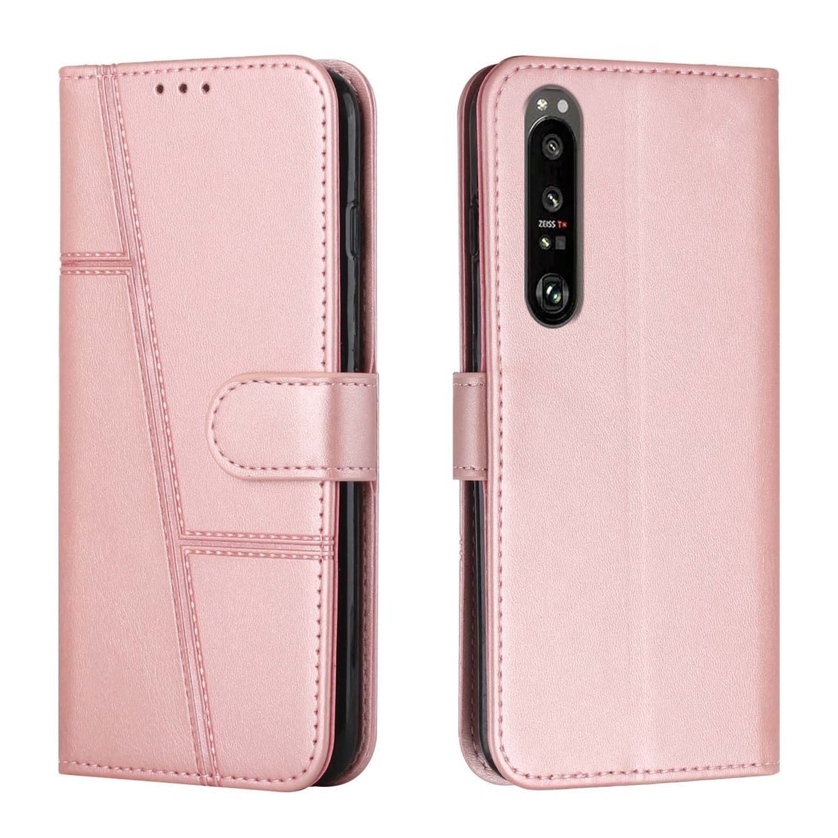 König Design Handyhülle Sony Xperia 1 III, Schutzhülle Schutztasche Case Cover Etuis Wallet Klapptasche Bookstyle