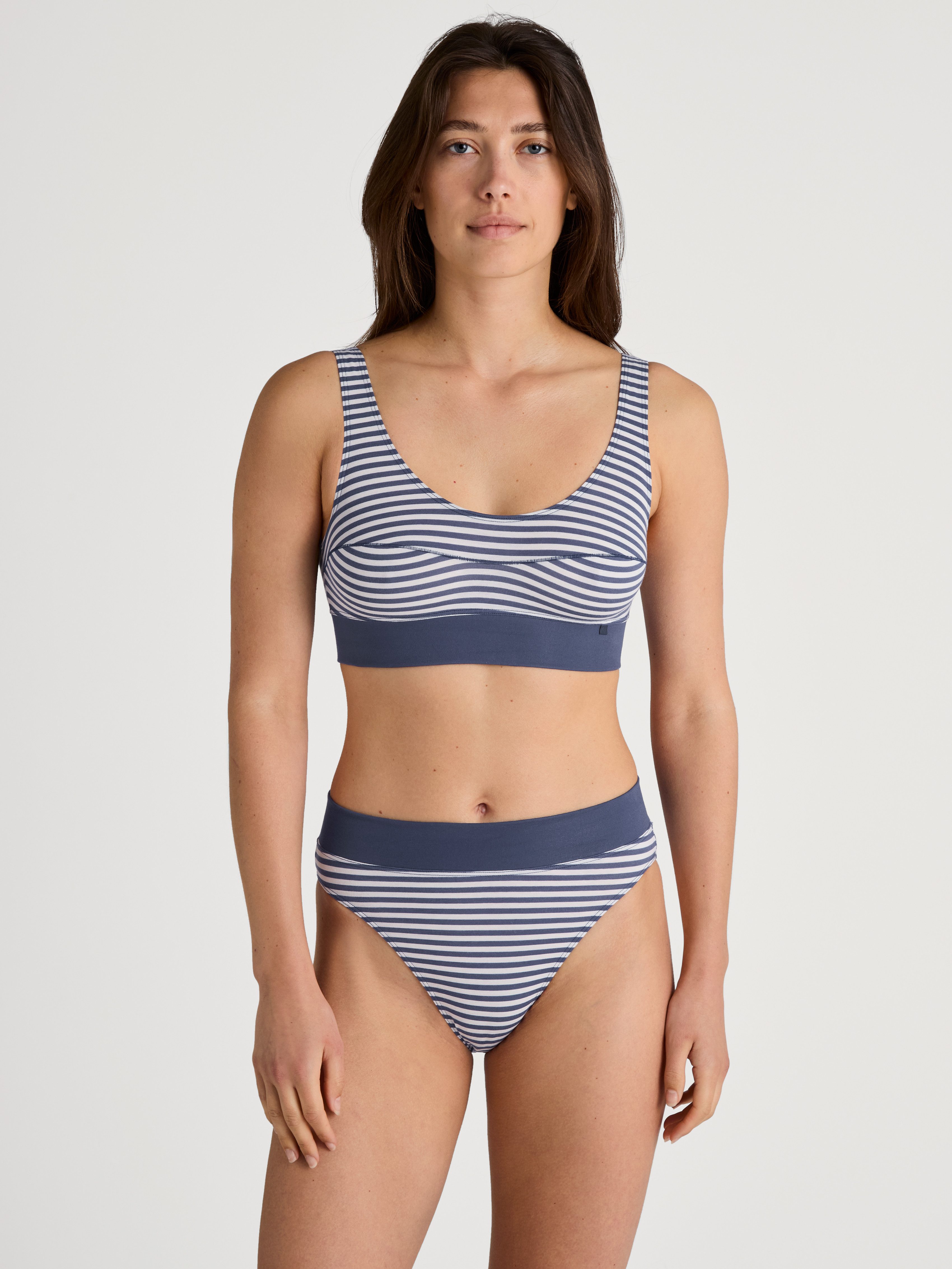 CALIDA Bustier Elastic breites Unterbrustband, ohne Bügel, Baumwollmischung