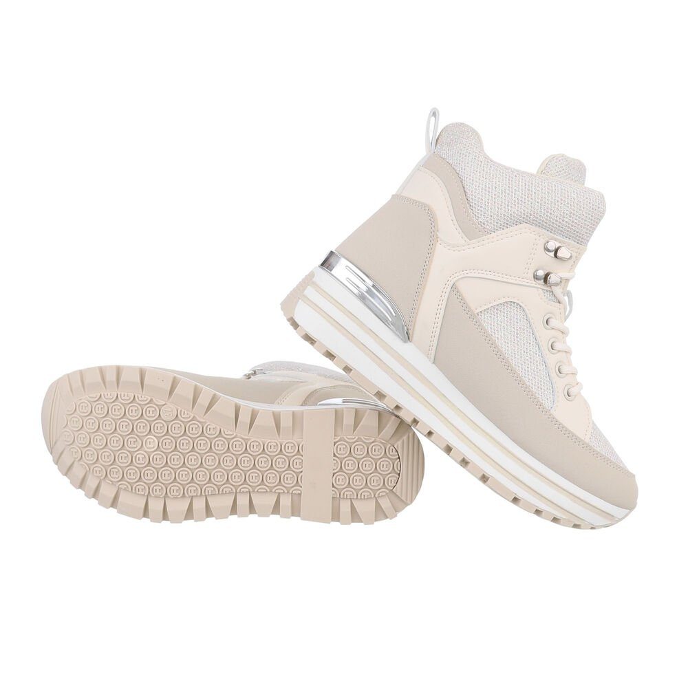 Ital-Design Damen High-Top Freizeit Sneakerboots Keilabsatz/Wedge günstig online kaufen