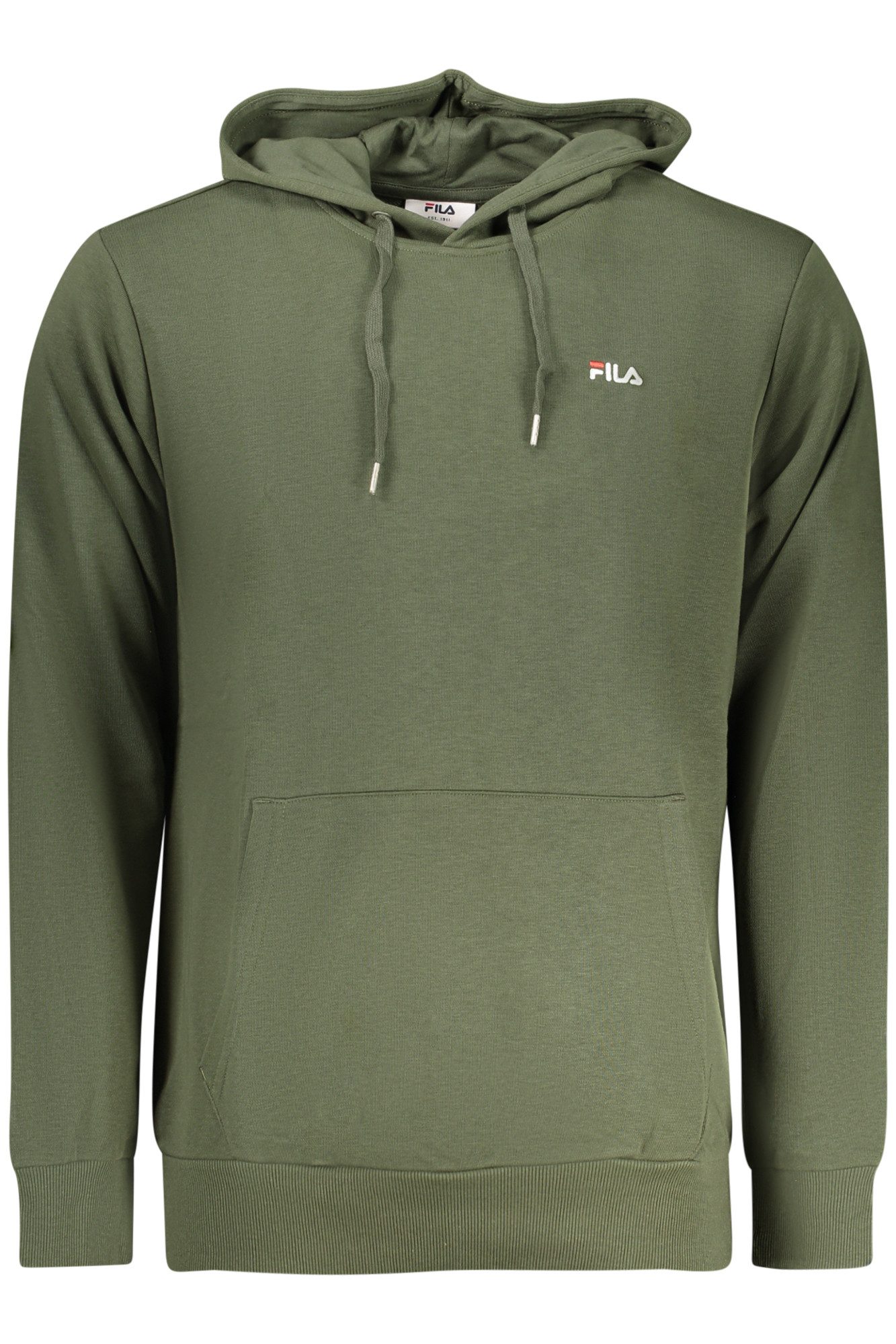 Fila Sweatshirt Grünes Herren-Kapuzen-Sweatshirt mit Tasche und