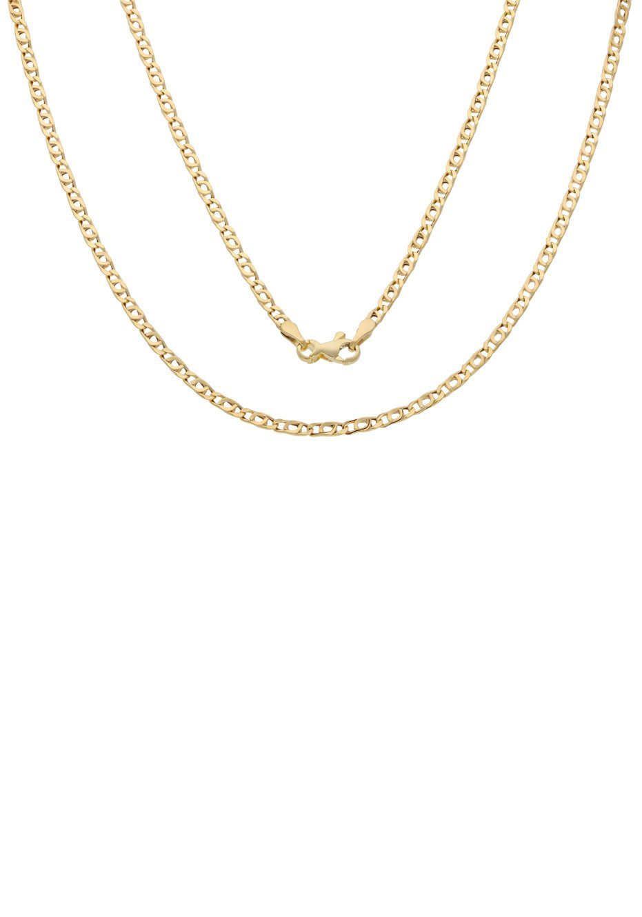 Firetti Goldkette Schmuck Geschenk Gold 375 Halsschmuck Halskette Goldkette Tigerauge, zu Kleid, Shirt, Jeans, Sneaker! Anlass Geburtstag Weihnachten