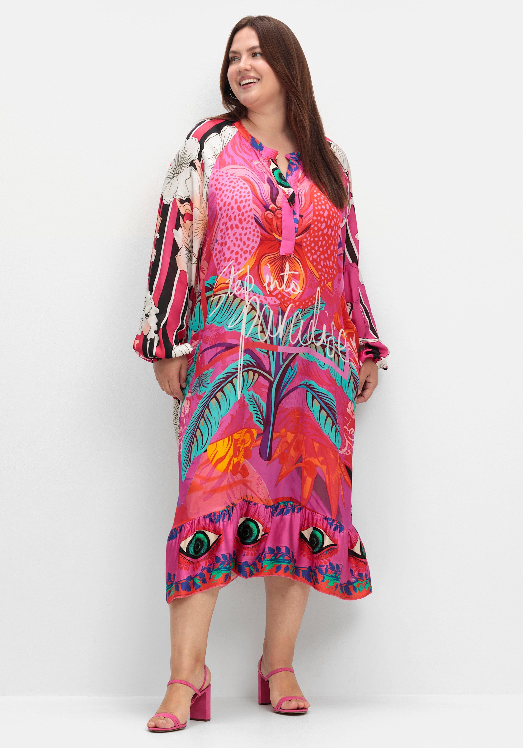 Sheego Etuikleid Druckkleid . günstig online kaufen