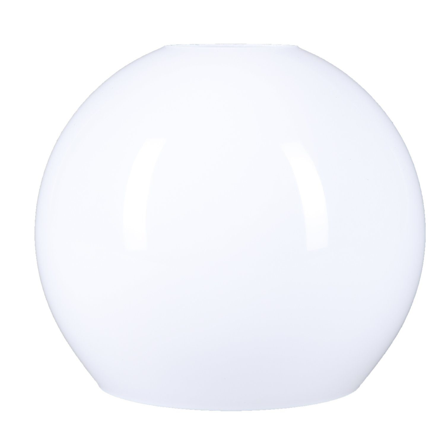 Home4Living Lampenschirm Kugelglas KL4051 opal weiß glänzend d=160/103/48mm f. E27, Dekorativ