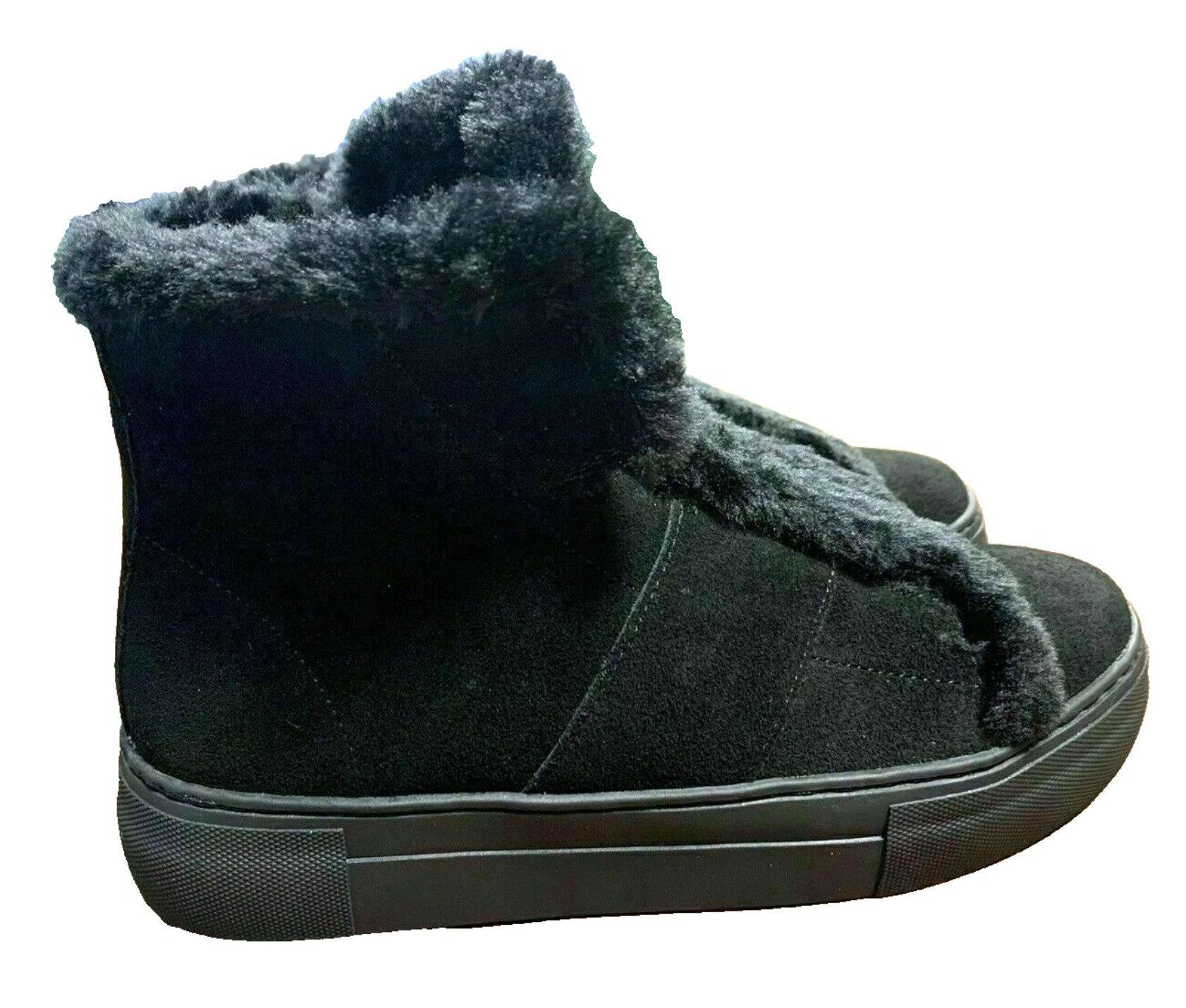 DKNY Donna Karan mit Faux-Futter City-Style trifft auf Winterkomfort Кроссовкиboots Ein stylisches Statement für kalte Tage