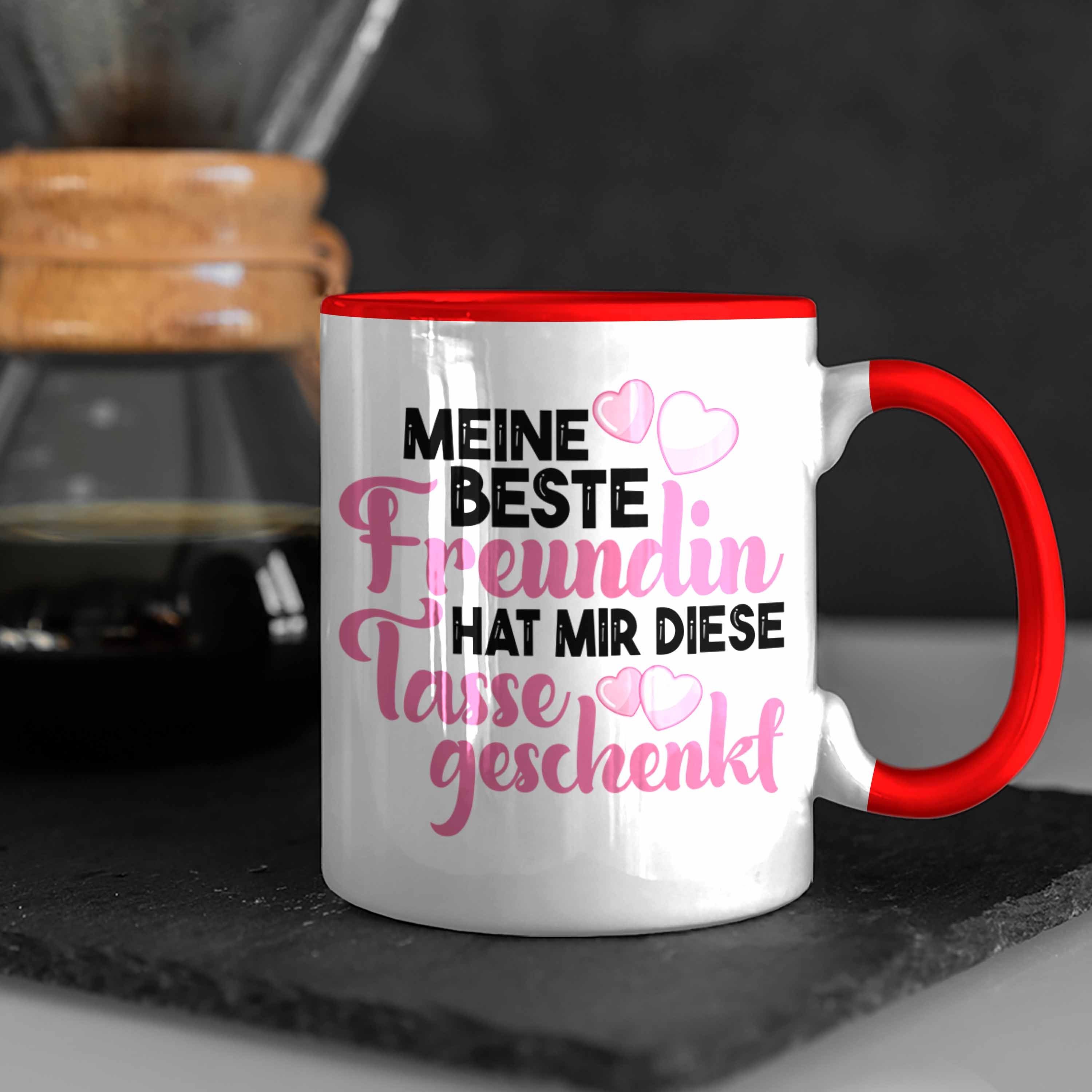Trendation Lustig Trendation Rot Freundinnen Geschenk Becher Unbiologische - Spruch Beste Geburtstag Freundinnen Schwester Beste Freundin Tasse Tasse