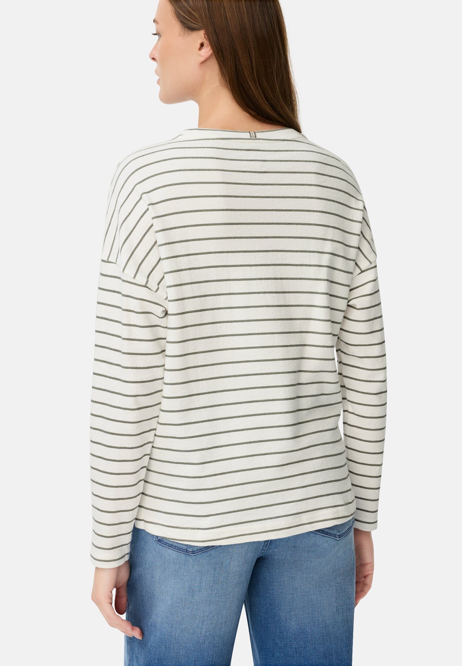 camel active Langarmshirt aus reiner Baumwolle Langarm Rundhals günstig online kaufen