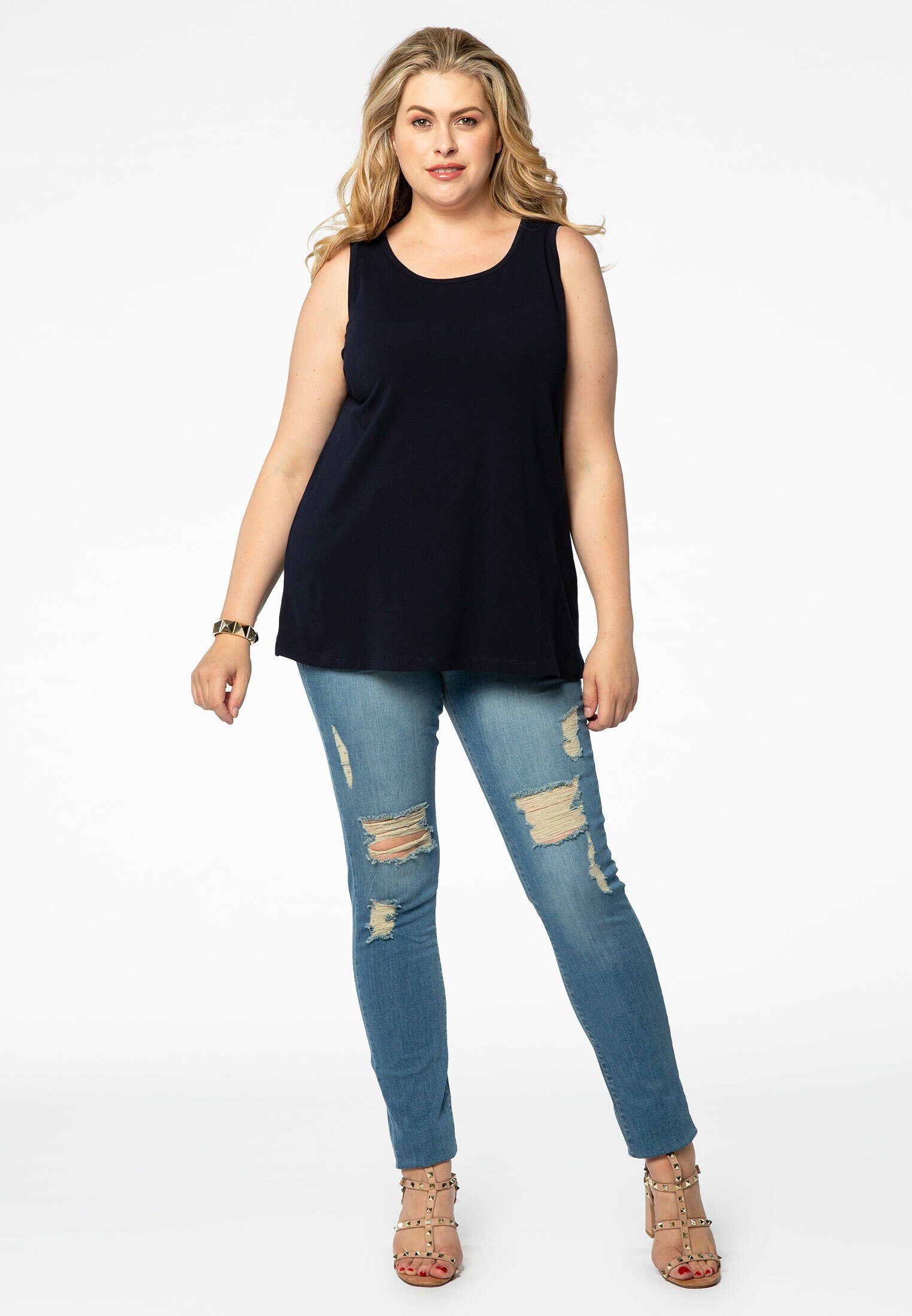 YOEK Shirttop Damen Top Große Größen günstig online kaufen