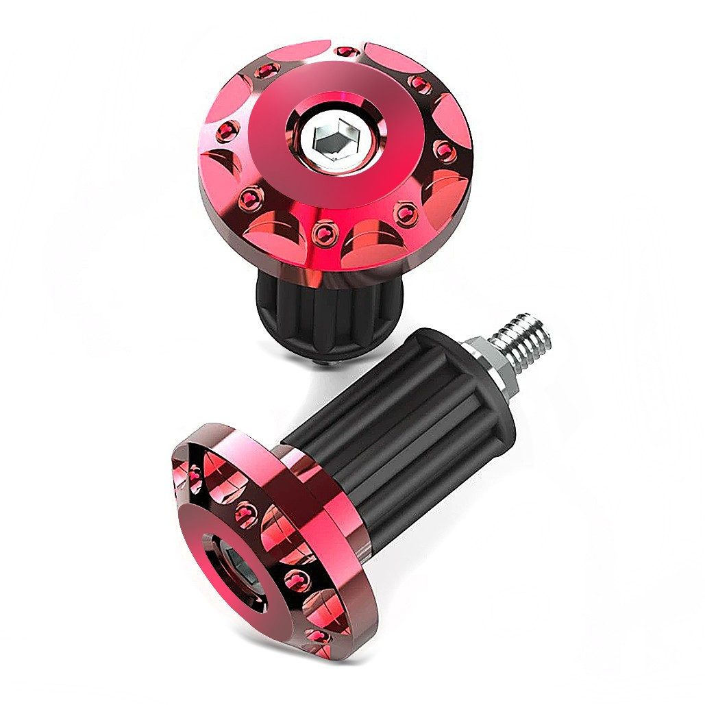 Tourtecs Lenkervorbau Lenkerenden / Motorrad Lenkergewichte # LE1 für universal Lenker rot