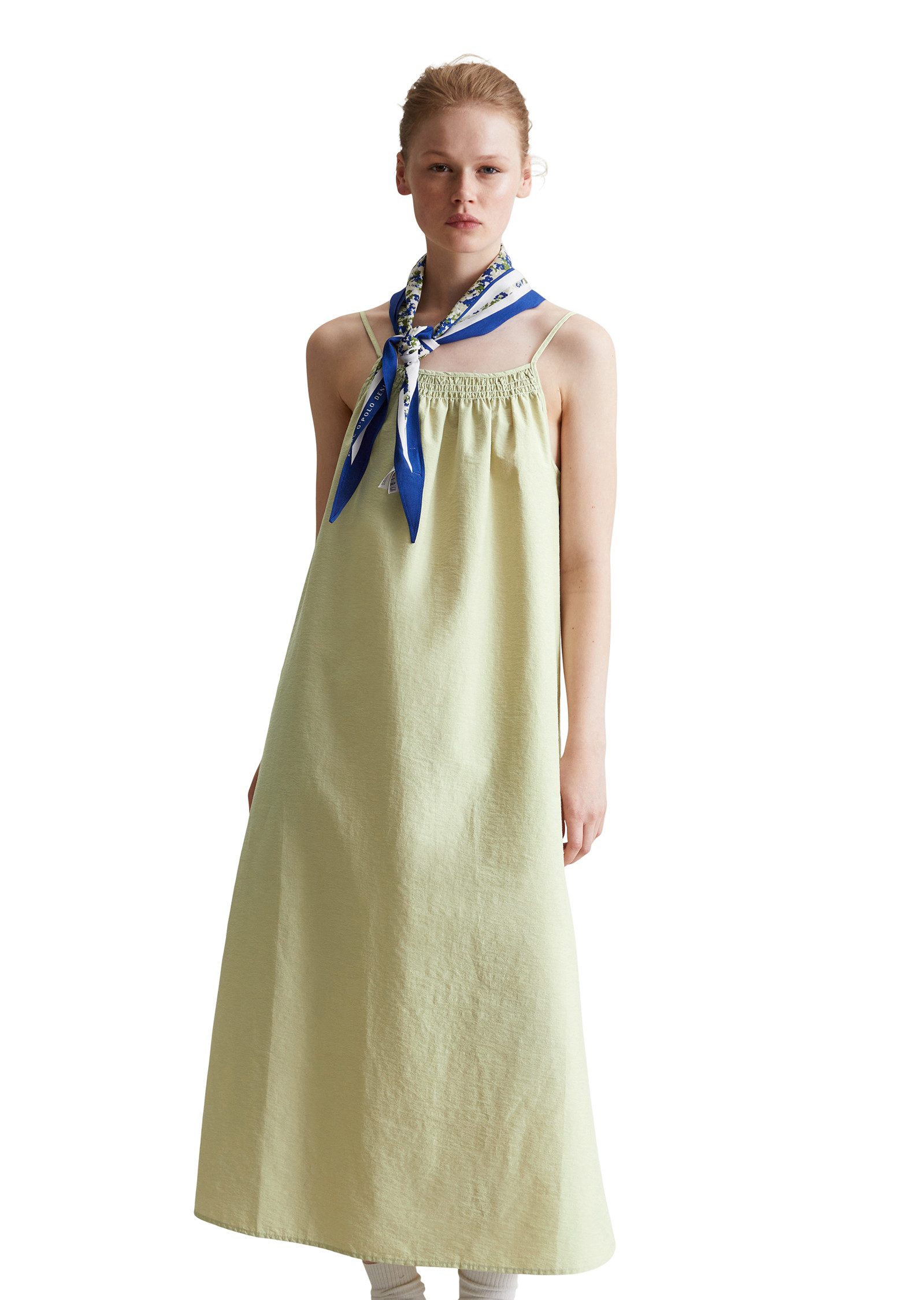 Marc O'Polo DENIM Maxikleid aus Organic-Cotton-Mix