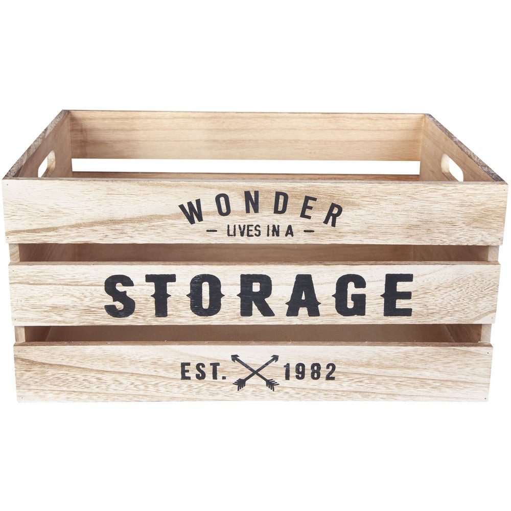 MICA Aufbewahrungsbox Dekokiste - aus Holz - 41 x 31 x 20 cm