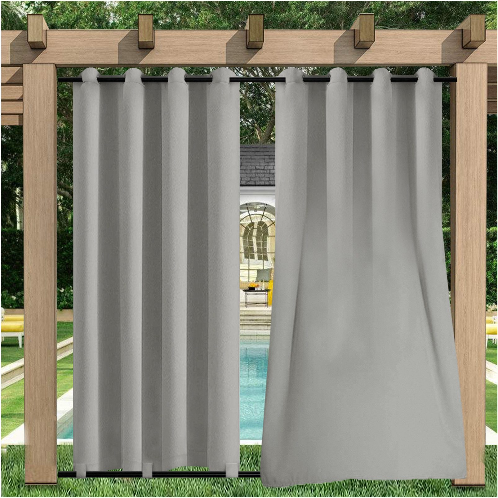 Sunicol Gardine Outdoor Vorhang,Wasserdicht,Oben Unten mit günstig online kaufen