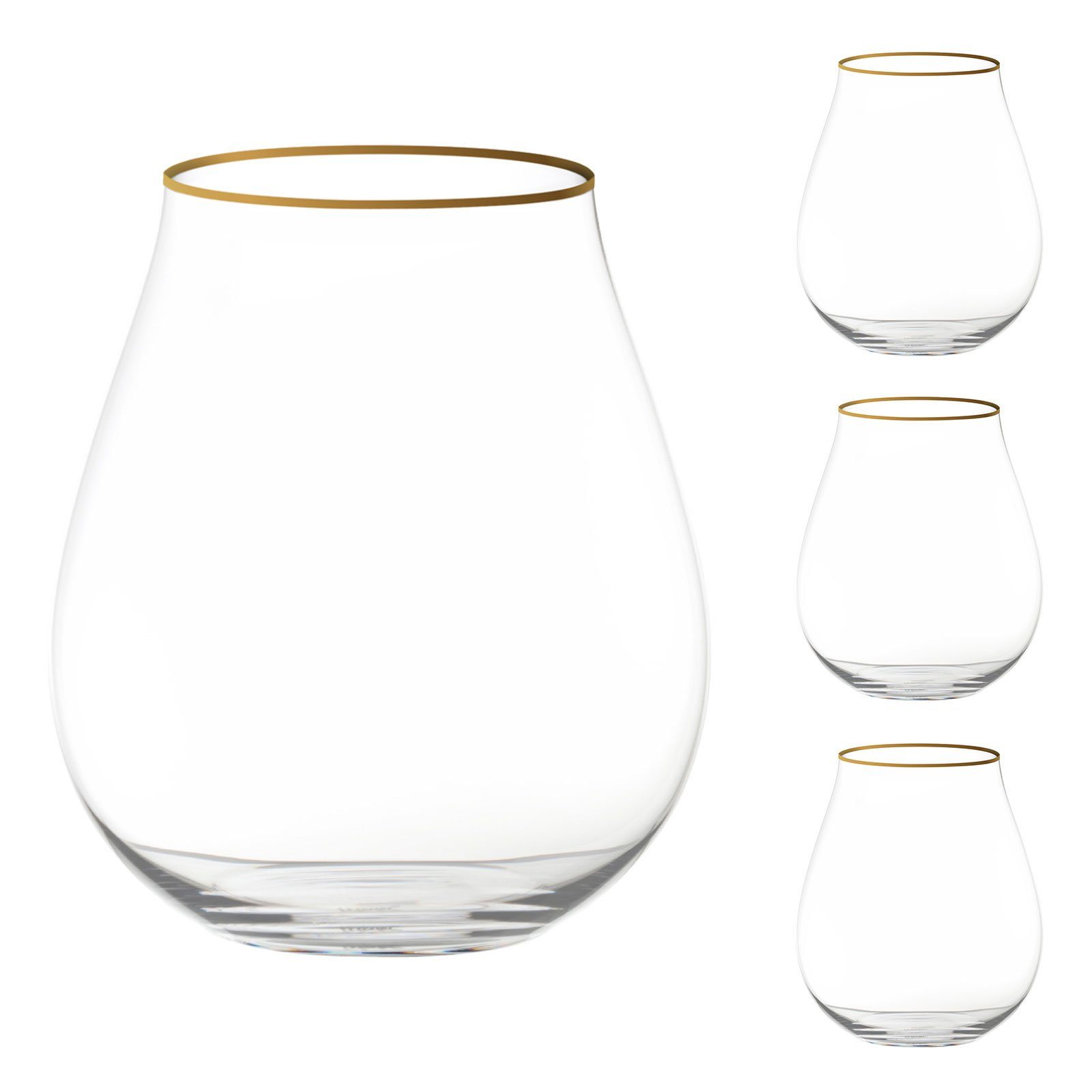 RIEDEL Glas Glas Gin Set Limitierte Edition mit Goldrand, Kristallglas