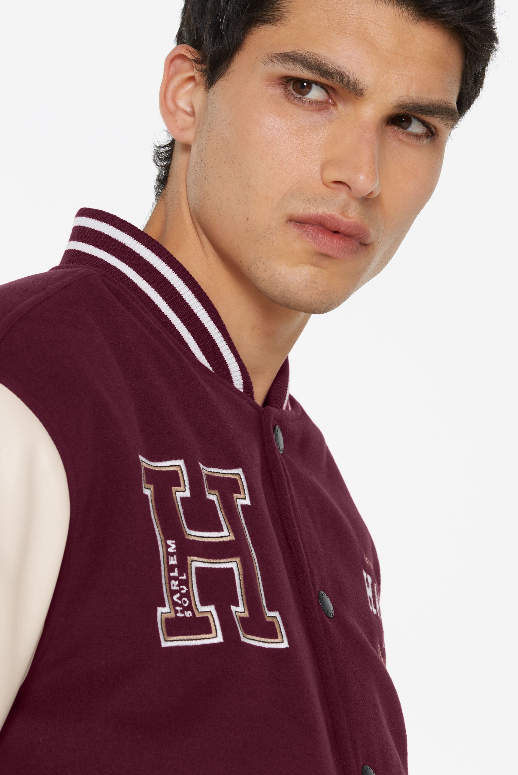 Harlem Soul Collegejacke mit Stickerei