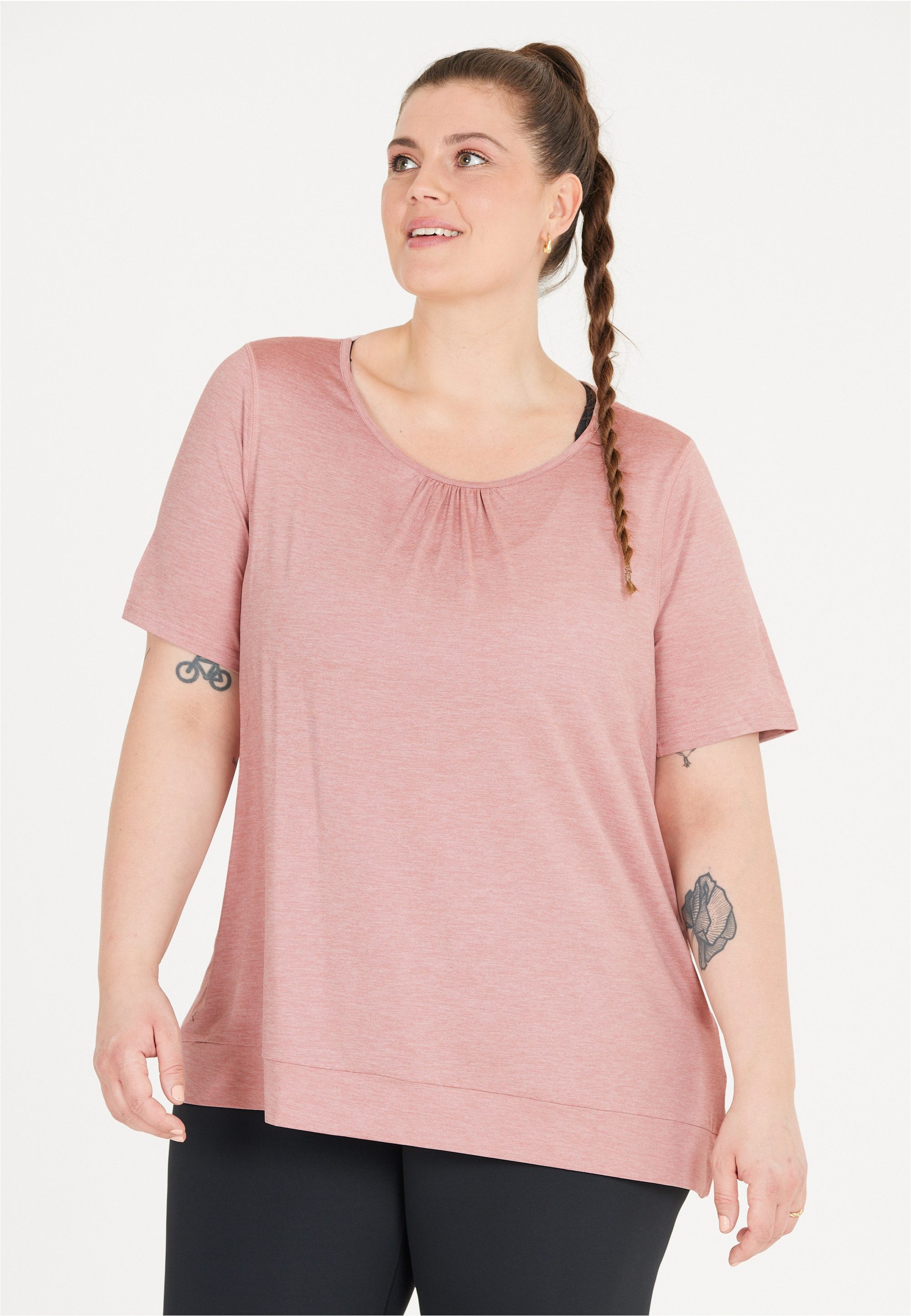 Q by Endurance Funktionsshirt BREE MELANGE (1-tlg) mit QUICK DRY-Technologie